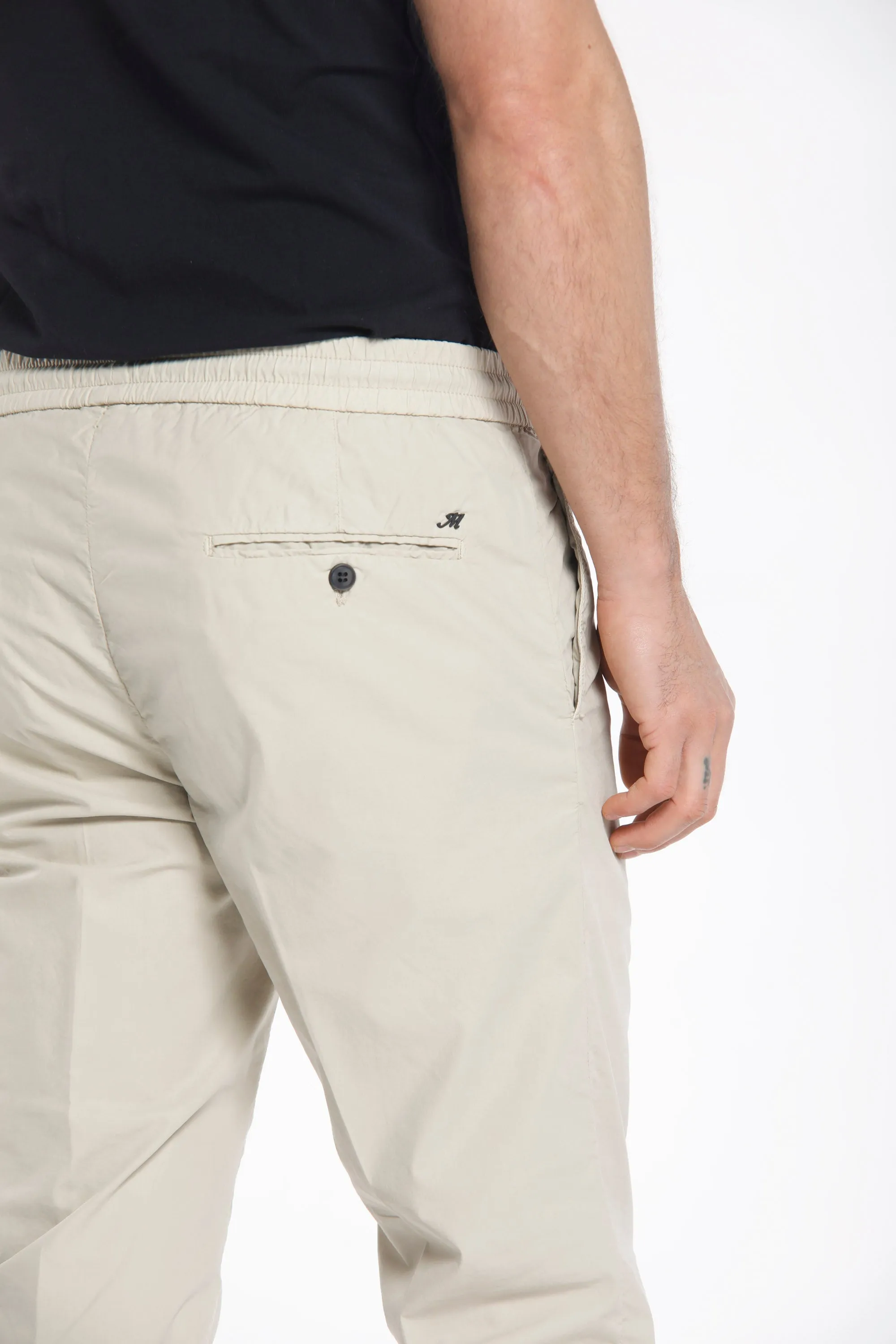 New York man chino jogger pants in tencel and cotton regular sold by Mason's product image thumbnail 5
