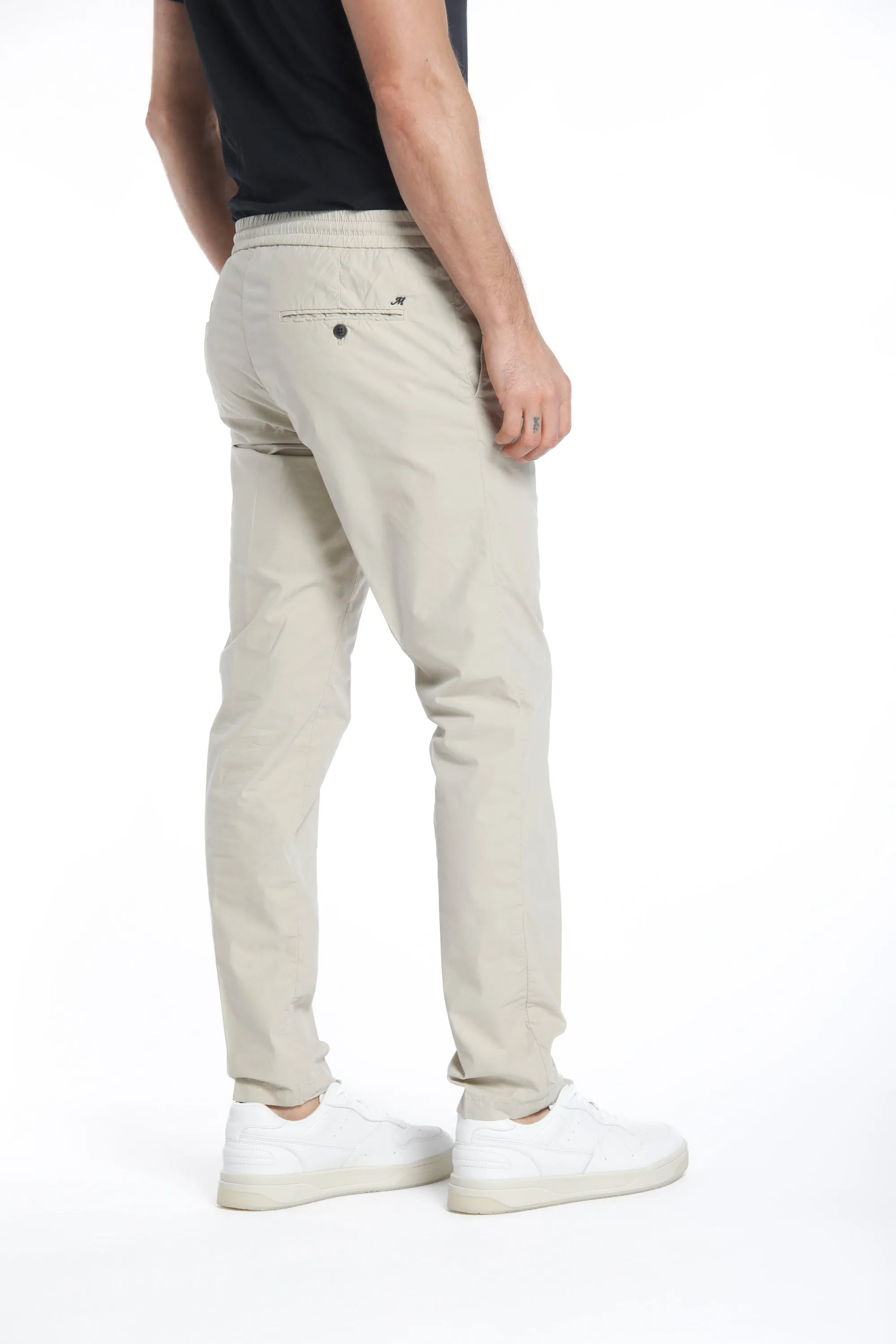 New York man chino jogger pants in tencel and cotton regular sold by Mason's product image thumbnail 4