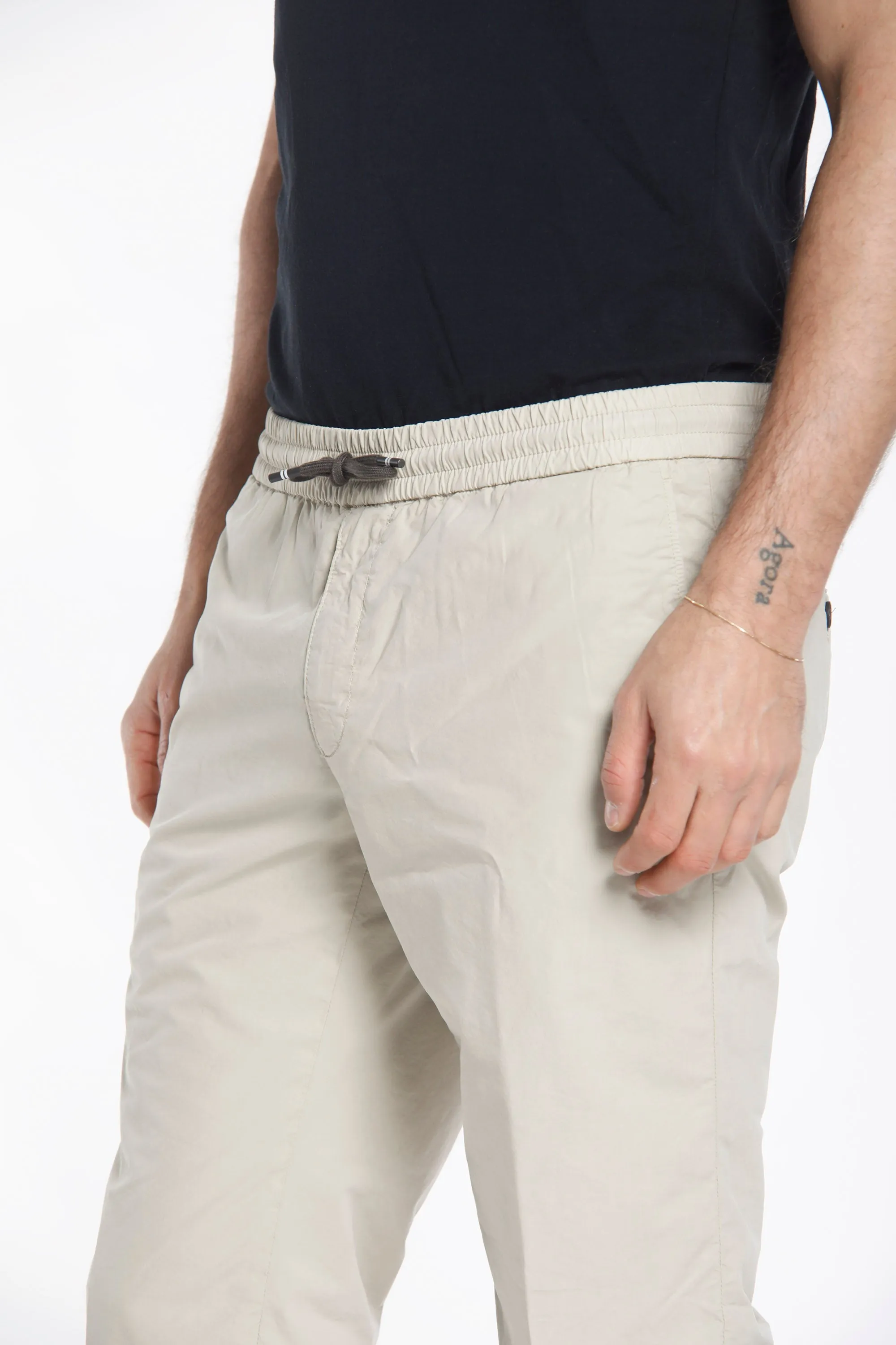 New York man chino jogger pants in tencel and cotton regular sold by Mason's product image thumbnail 2