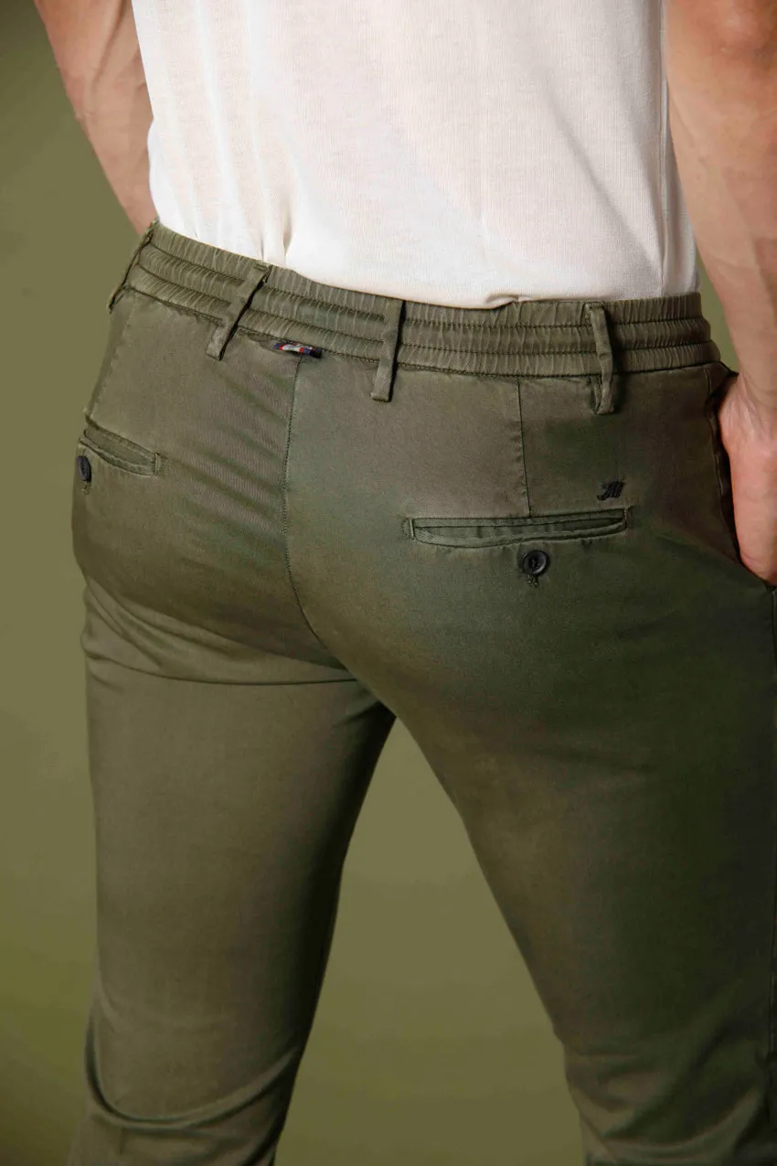 Milano Jogger men's chino jogger in cotton and tencel extra slim sold by Mason's product image thumbnail 2
