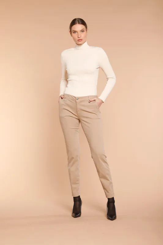 Jaqueline Archivio woman gabardine chino pants curvy sold by Mason's