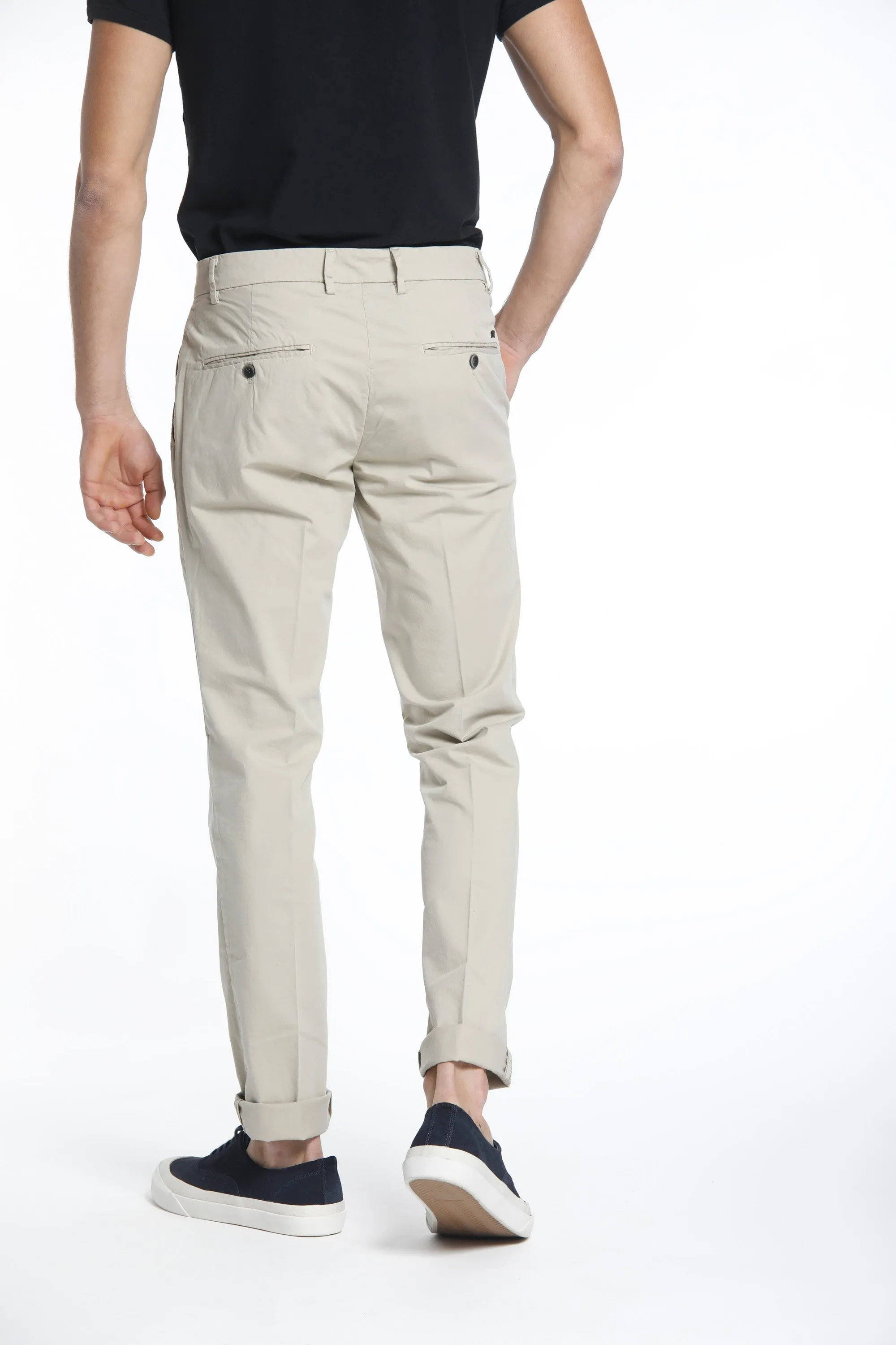 Milano Style man chino pants in stretch gabardine extra slim ① sold by Mason's product image thumbnail 3