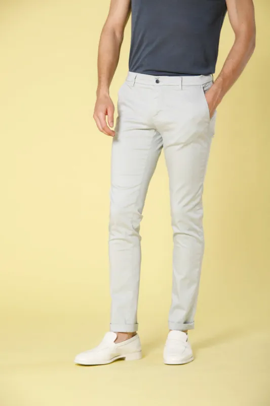 Milano Style men's chino pants in stretch gabardine extra slim ① sold by Mason's