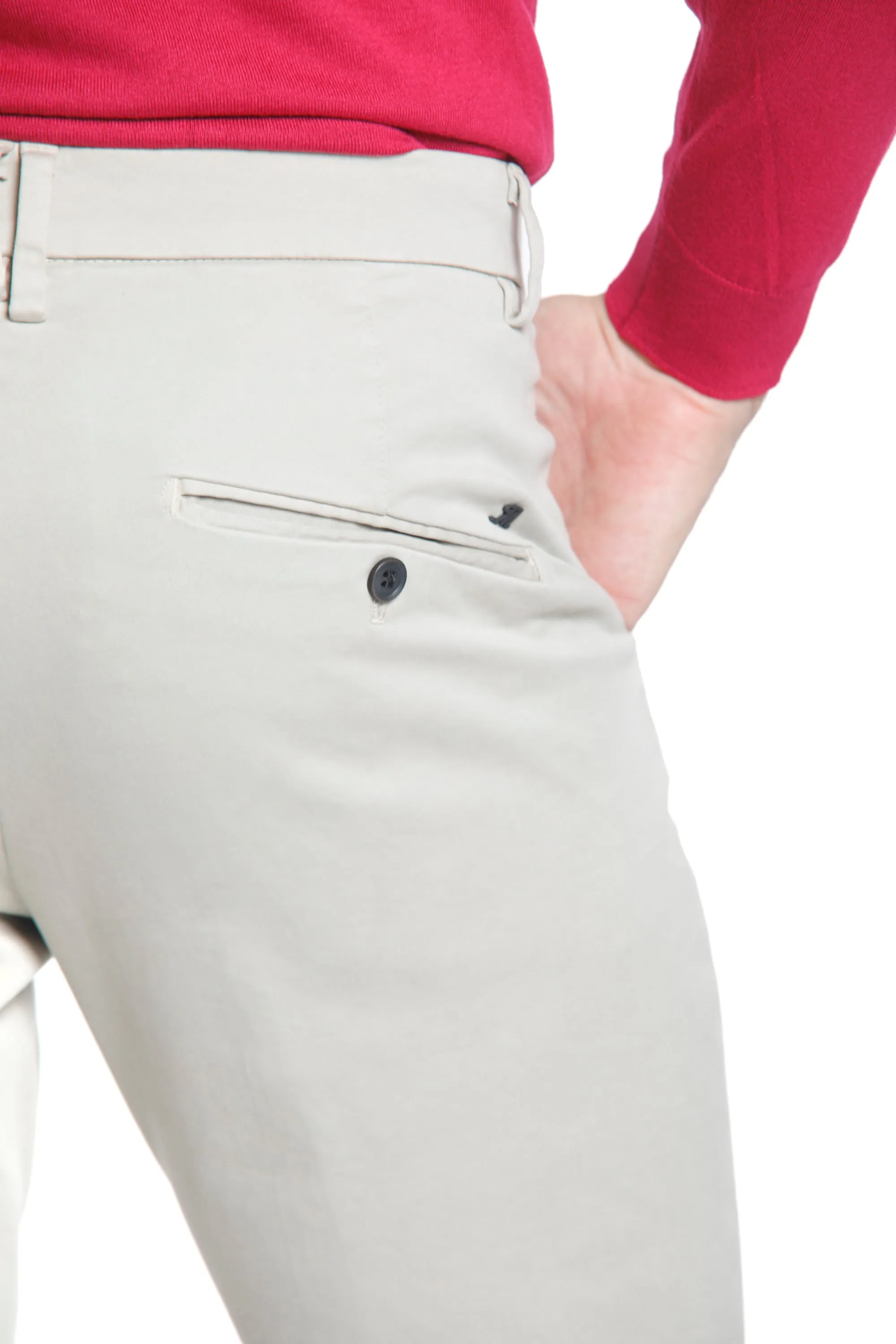 Osaka 1 Pinces man chino pant in satin carrot fit sold by Mason's product image thumbnail 4