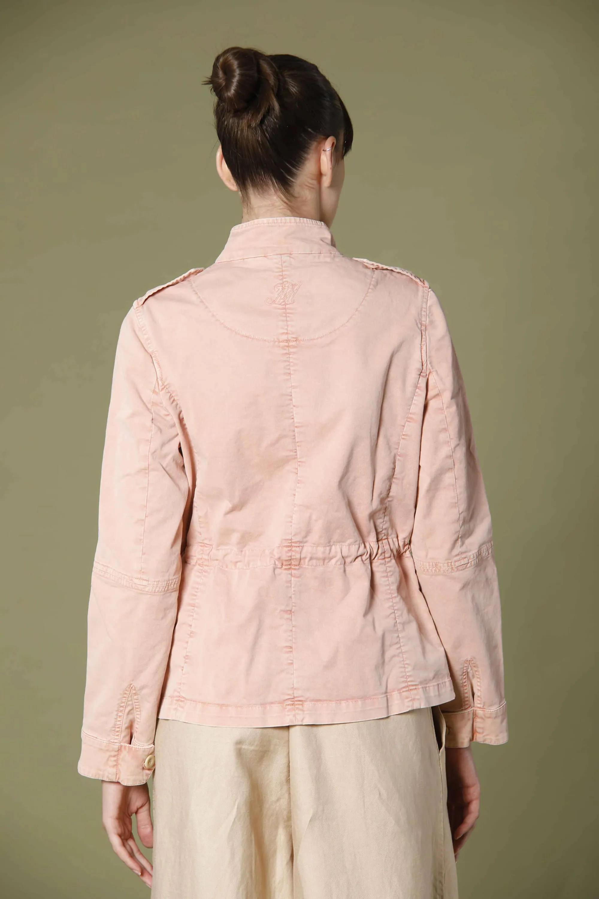 Eva woman field jacket in cotton icon washing with drawstring and patches sold by Mason's product image thumbnail 4