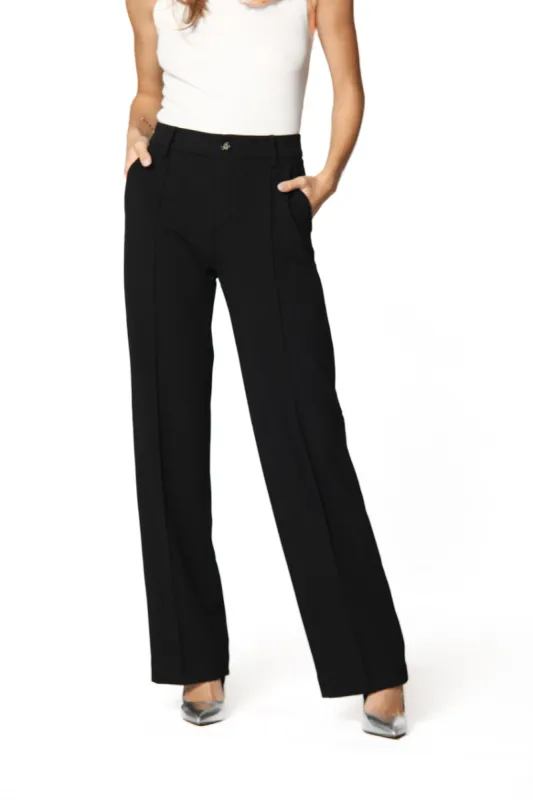 New York Straight woman technical jersey chino pants ① sold by Mason's