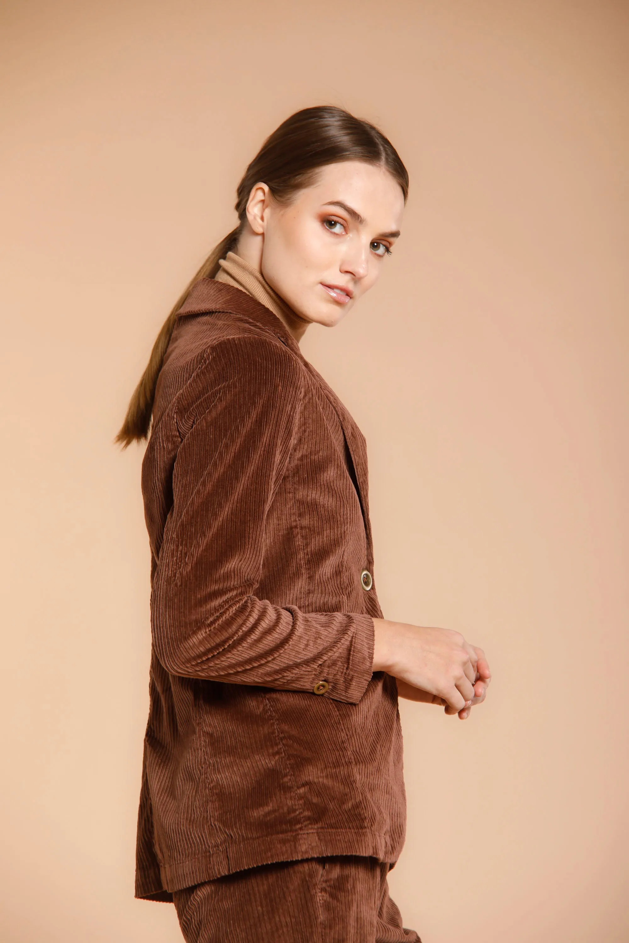 Helena woman corduroy blazer with buttons sold by Mason's product image thumbnail 4