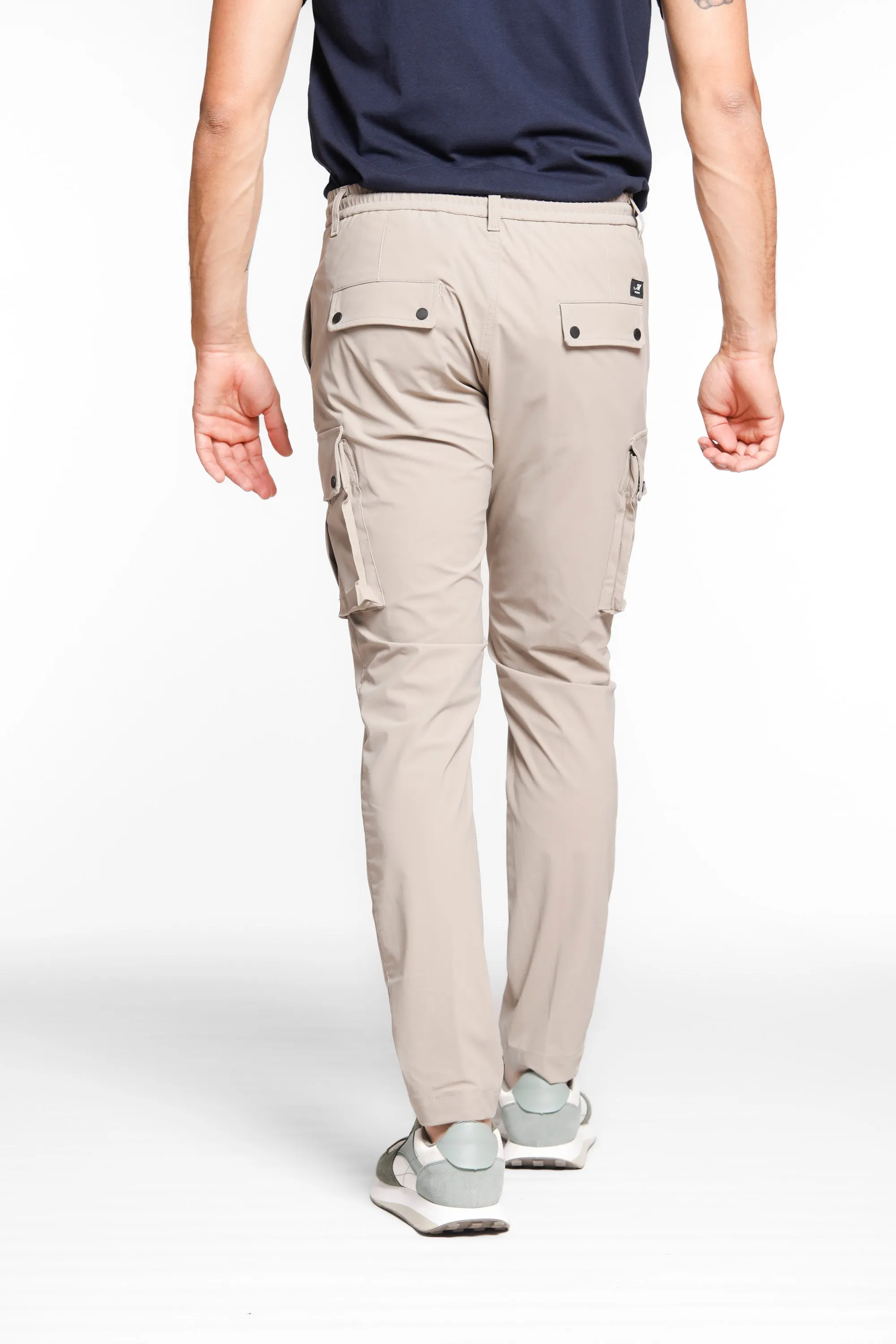 Chile Athleisure man cargo pants in super technical jersey carrot fit sold by Mason's product image thumbnail 5