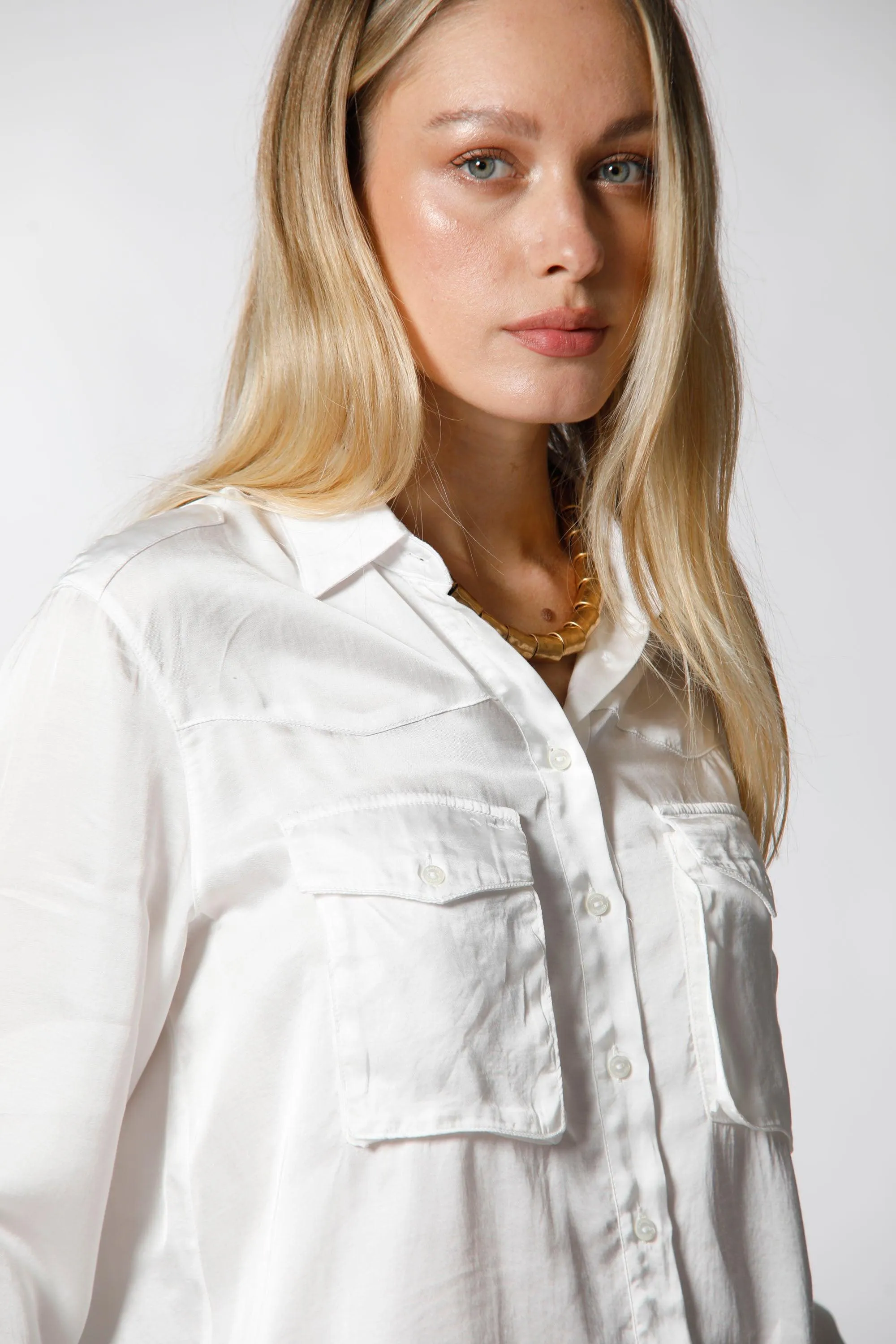 Safari West woman shirt in viscose with large pockets sold by Mason's product image thumbnail 2