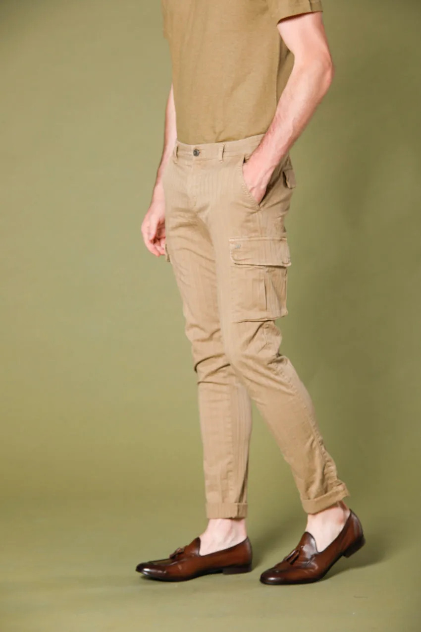 Chile men's cargo pants in cotton resca 3D extra slim sold by Mason's product image thumbnail 4