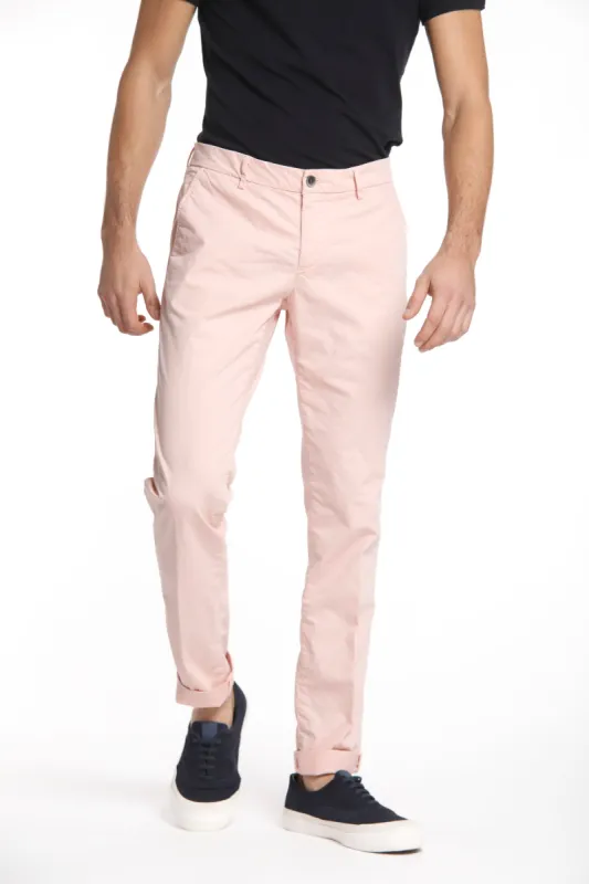 Milano Style man chino pants in stretch gabardine extra slim ① sold by Mason's
