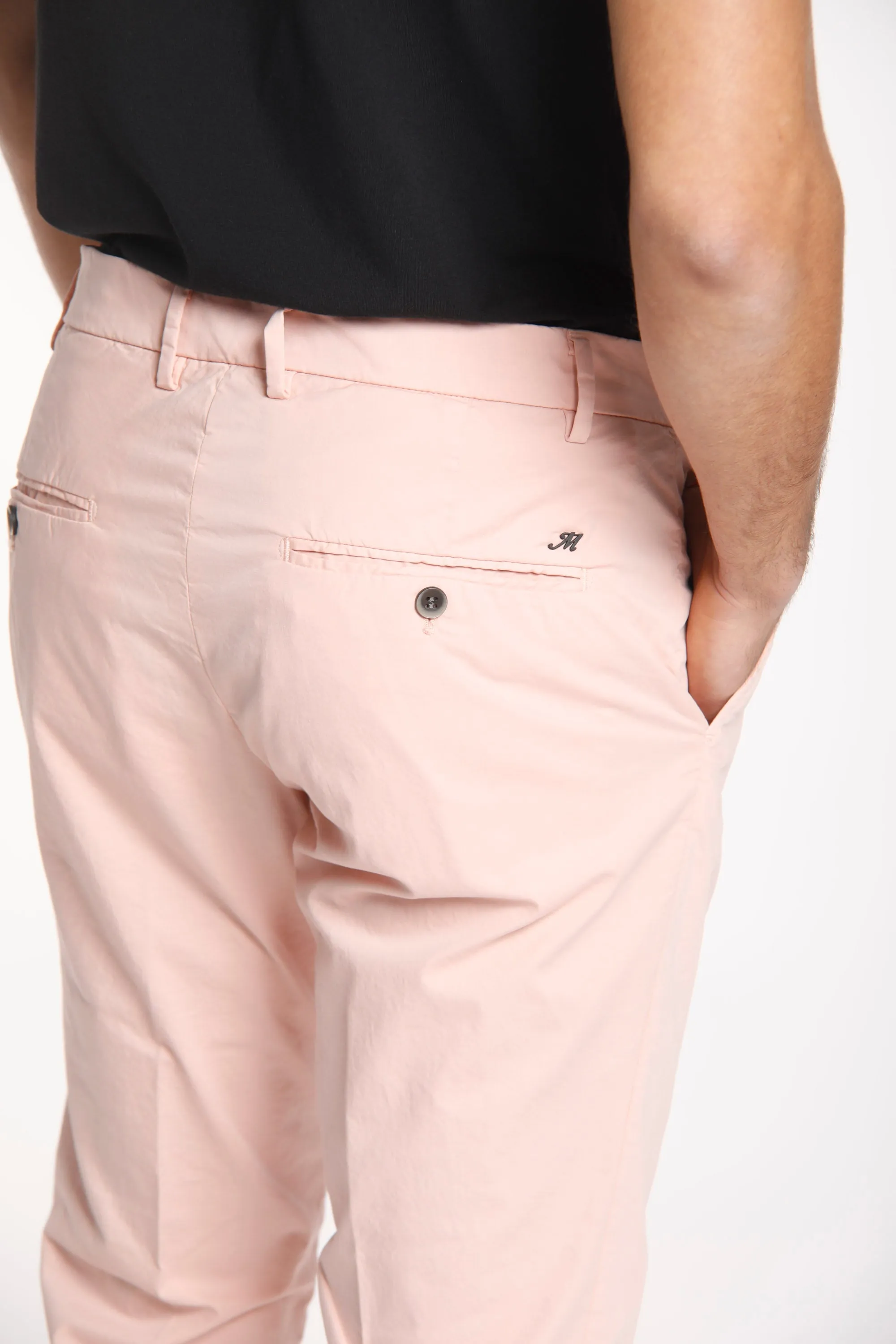 Milano Style man chino pants in stretch gabardine extra slim ① sold by Mason's product image thumbnail 4