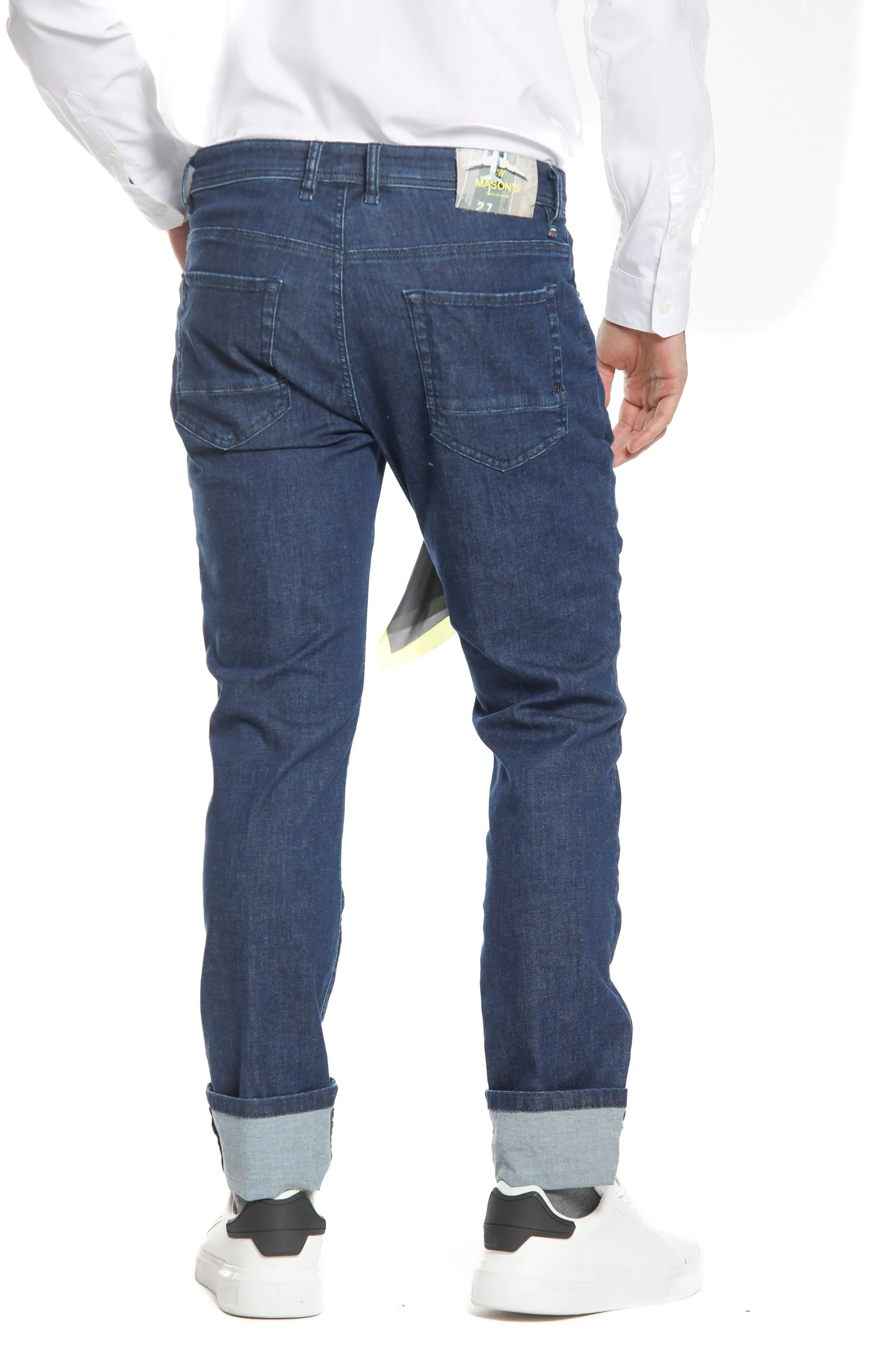 Harris 5 Pockets Action stretch man denim pants slim sold by Mason's product image thumbnail 4