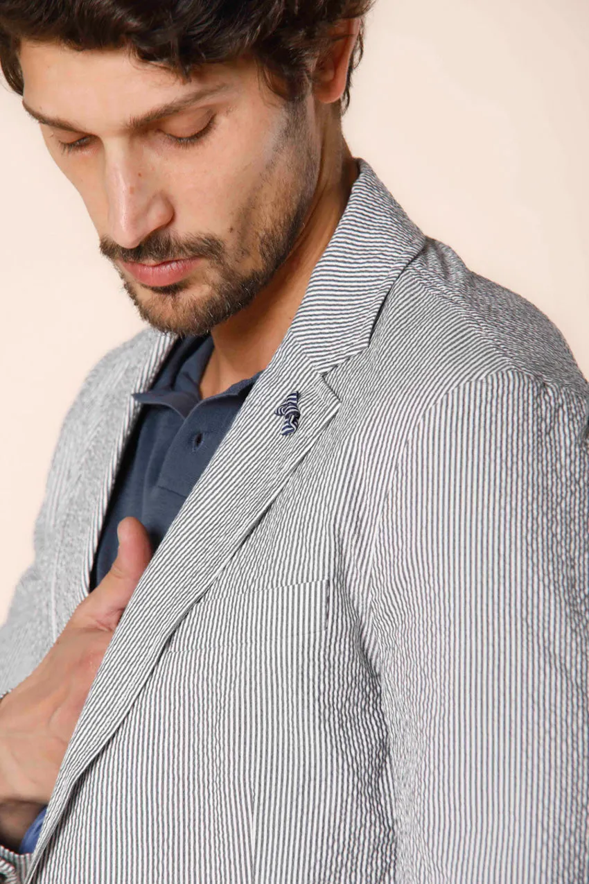 Da Vinci men's blazer in striped seersucker regular sold by Mason's product image thumbnail 3