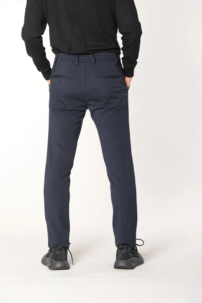 Milano Jogger man chino pants in technical jersey extra slim sold by Mason's product image thumbnail 4