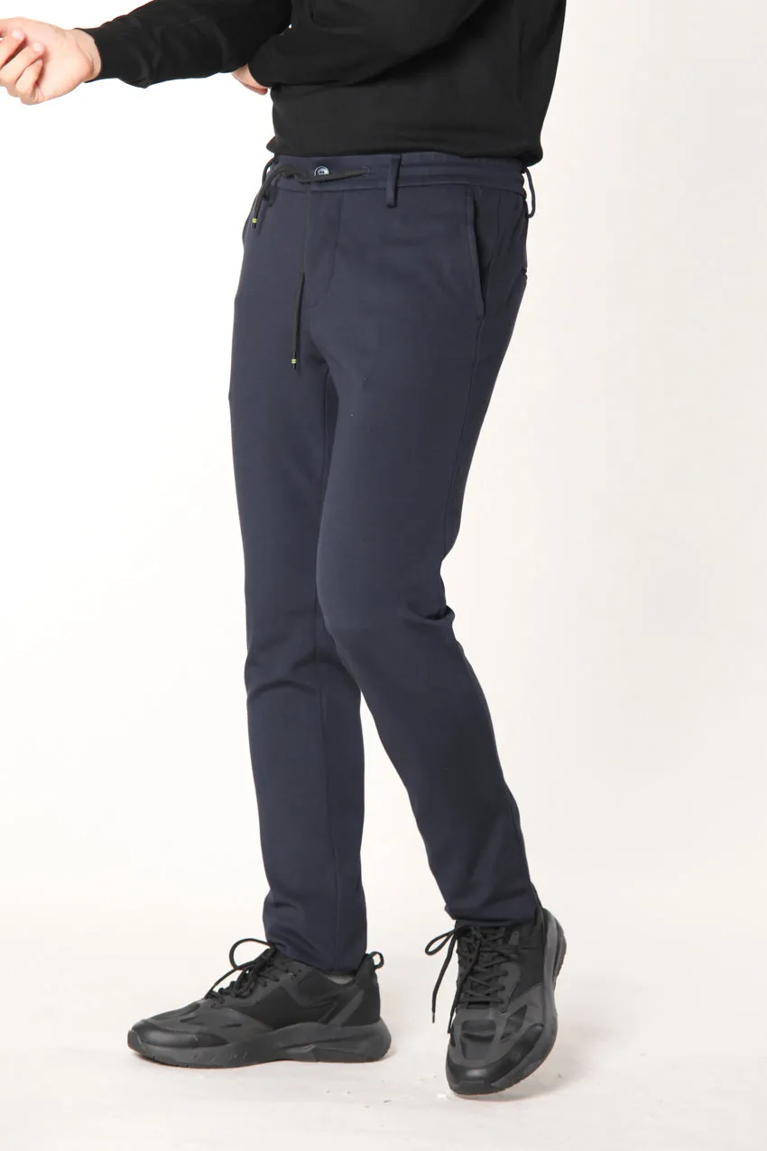 Milano Jogger man chino pants in technical jersey extra slim sold by Mason's product image thumbnail 3