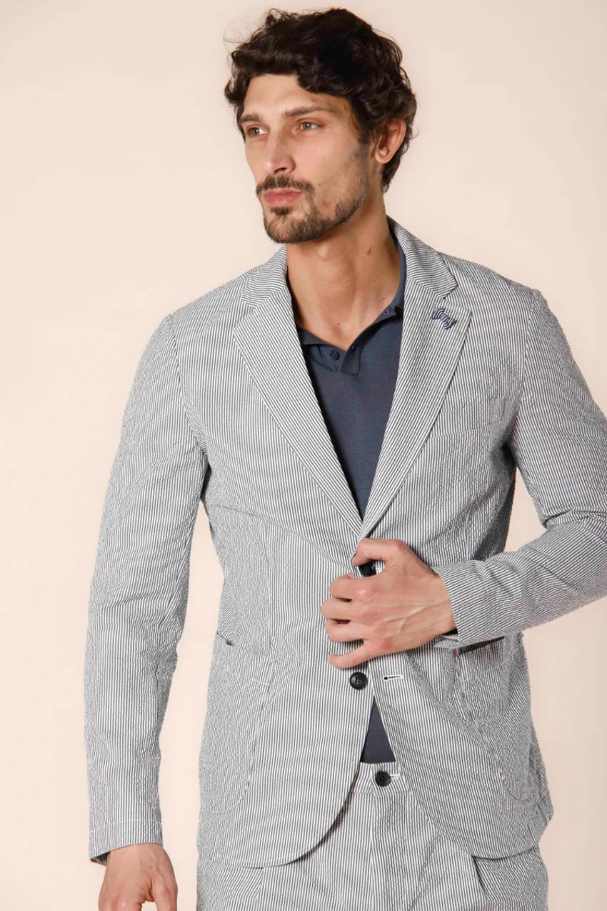 Da Vinci men's blazer in striped seersucker regular sold by Mason's