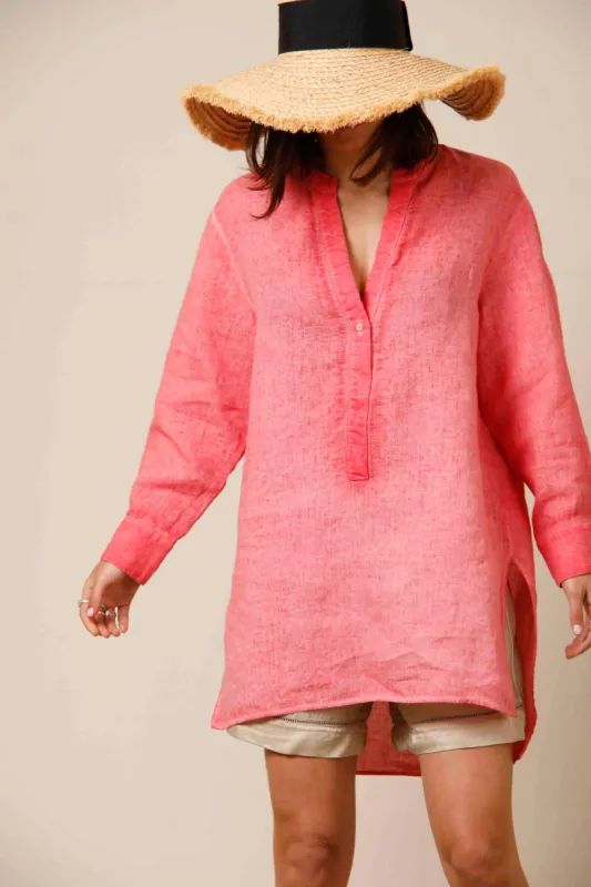 India long woman shirt in linen icon Washing sold by Mason's