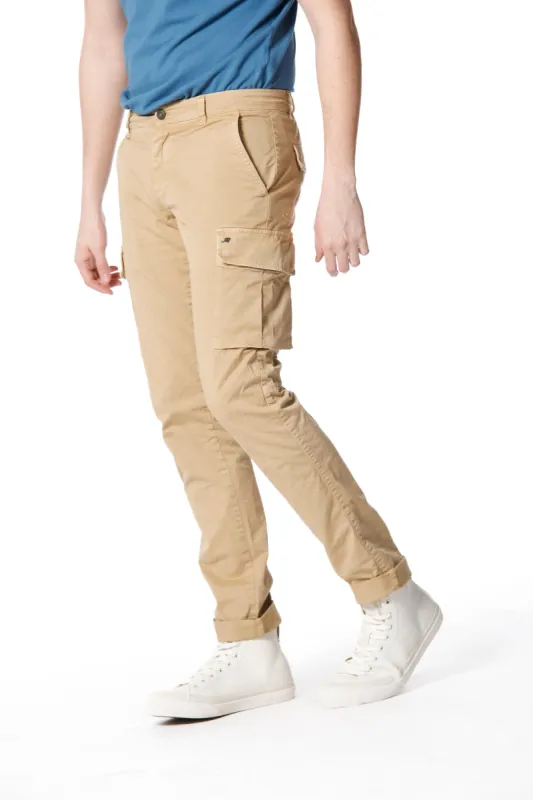 Chile man cargo pants in cotton extra slim sold by Mason's