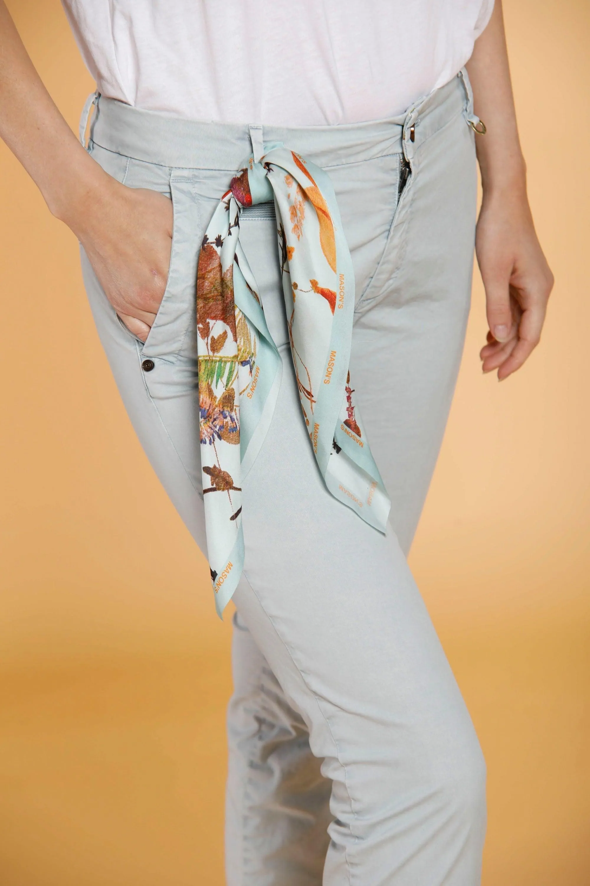Jaqueline Archivio woman chino pants in stretch cotton icon washes curvy sold by Mason's product image thumbnail 2