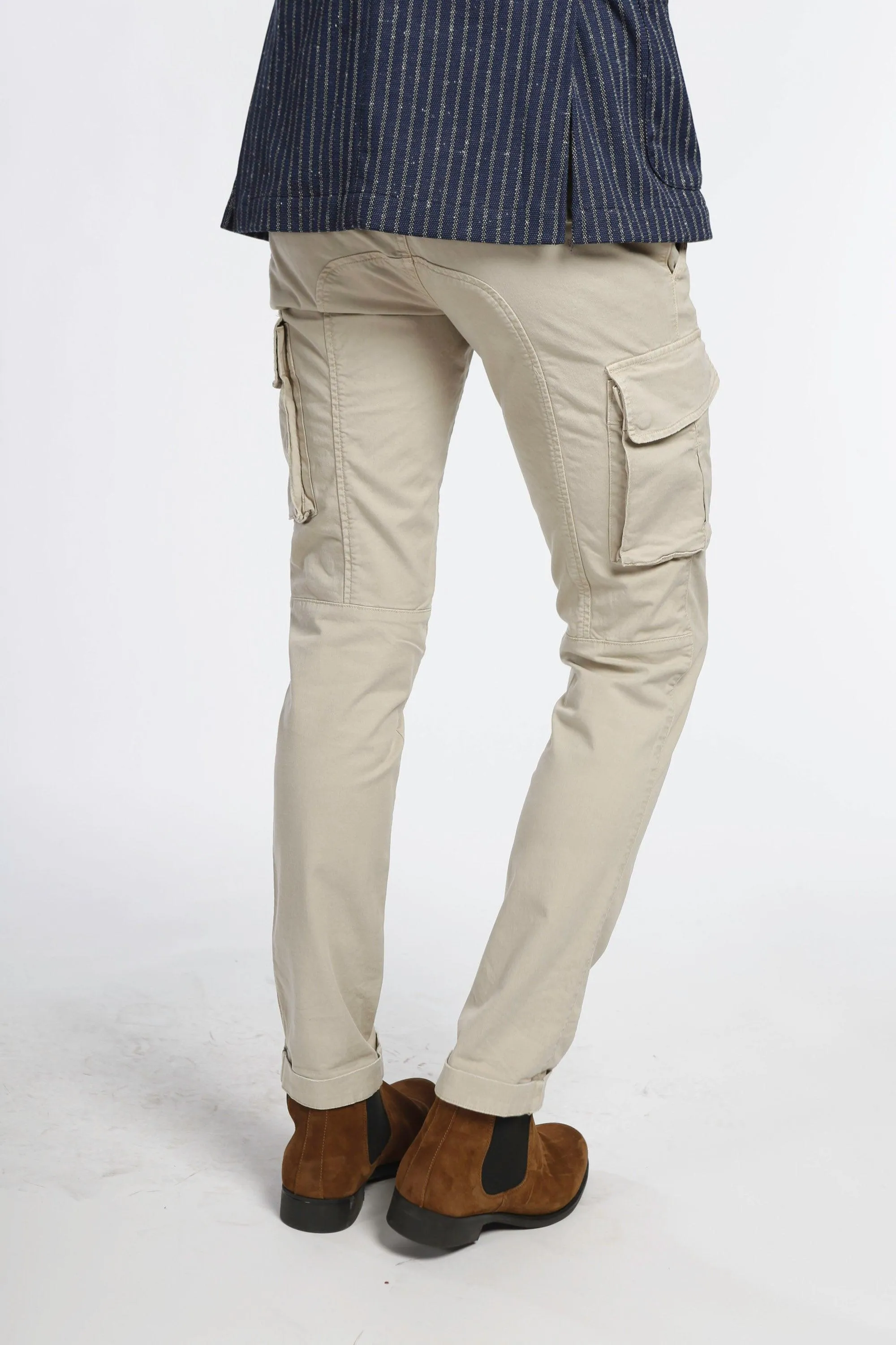 Chile man cargo pants in cotton extra slim ① sold by Mason's product image thumbnail 4