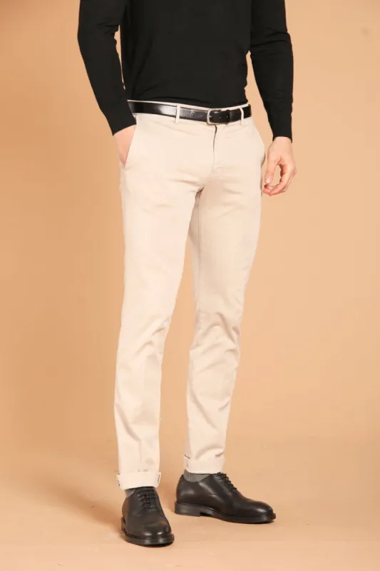 New York men's chino pants in gabardine  stretch regular fit  ① sold by Mason's