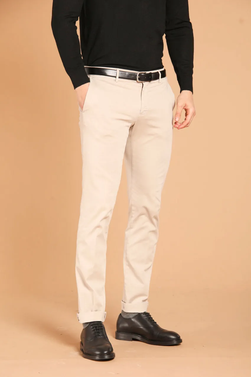 New York men's chino pants in gabardine stretch regular fit ① sold by Mason's