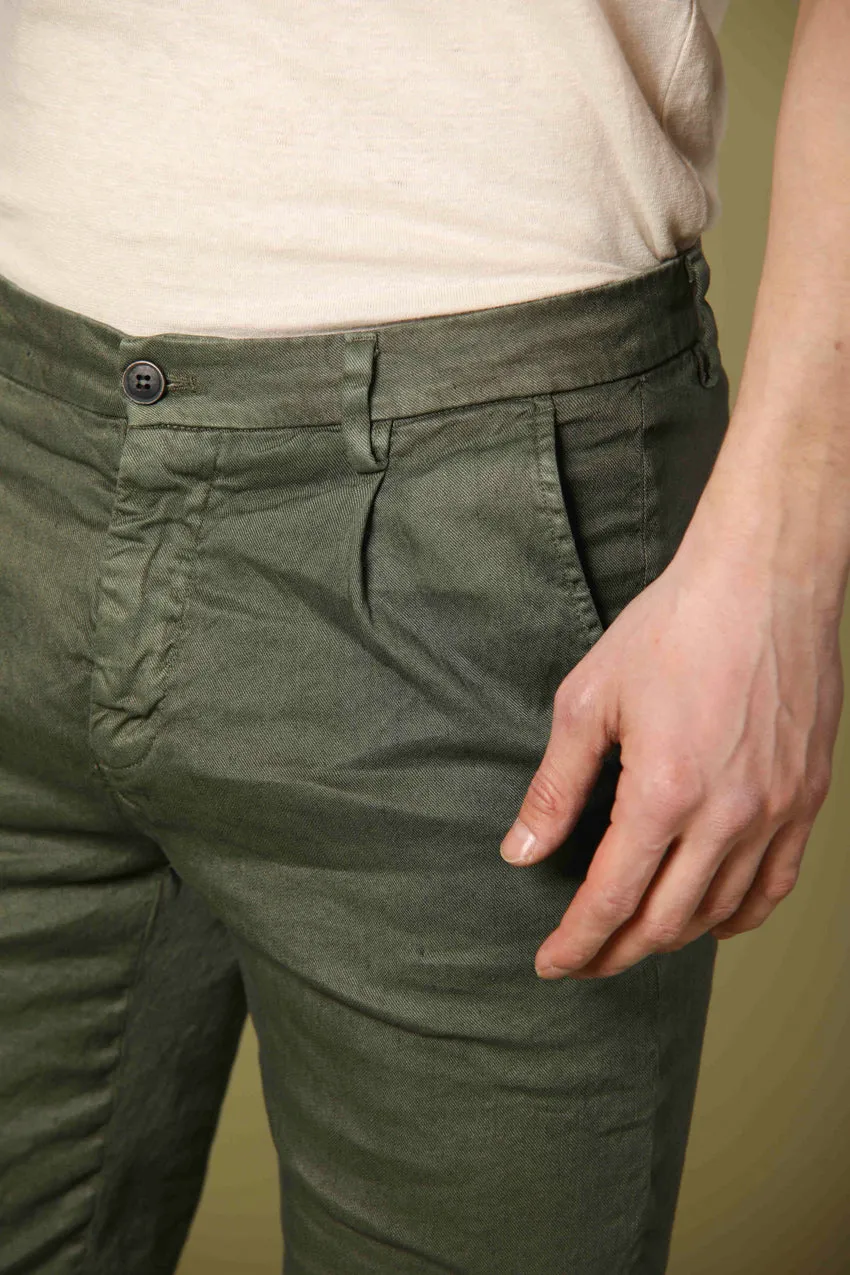 Osaka 1 Pinces men's chino bermuda in twill carrot fit sold by Mason's product image thumbnail 3