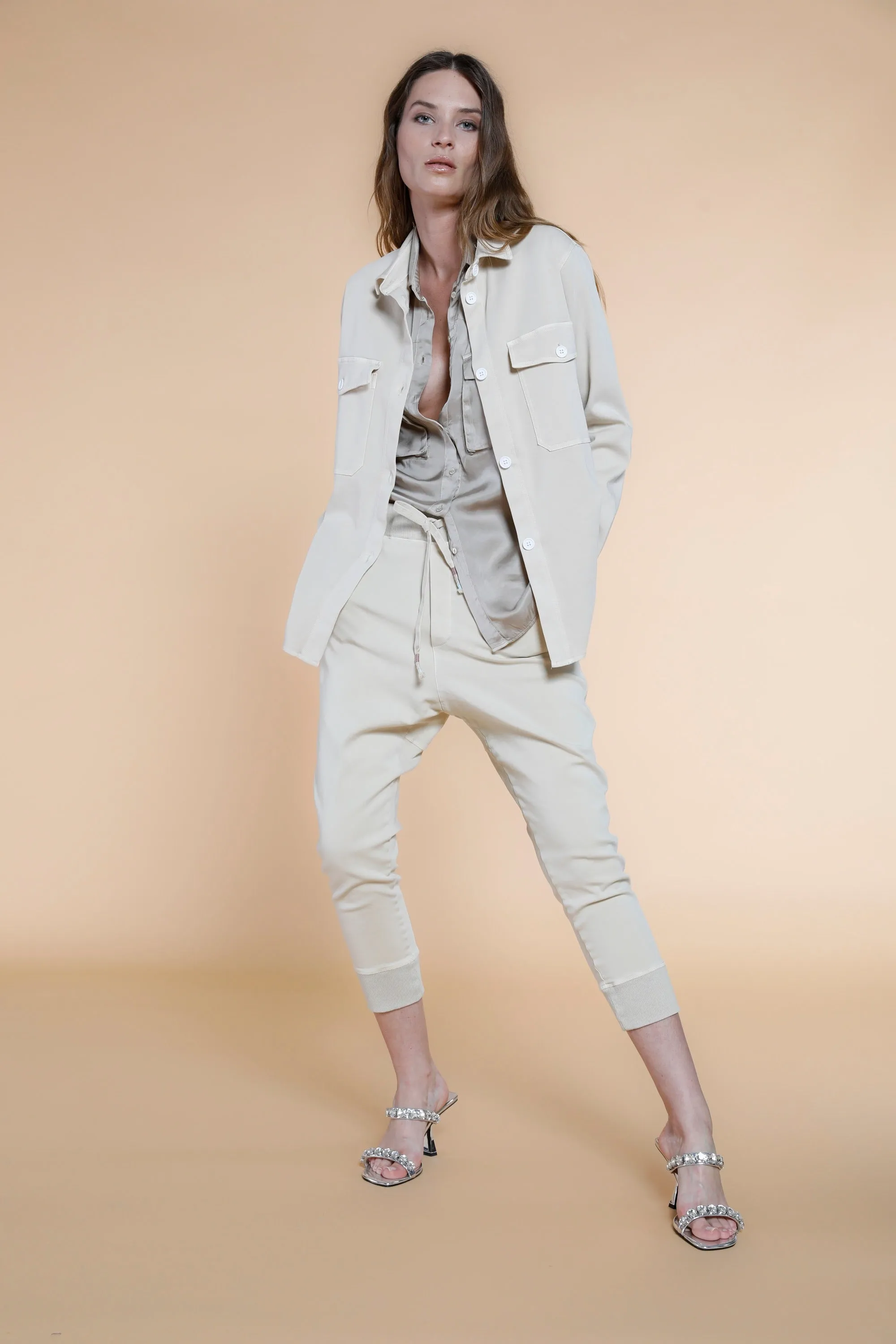 Cityfield woman field jacket in cotton and tencel with pockets sold by Mason's product image thumbnail 2