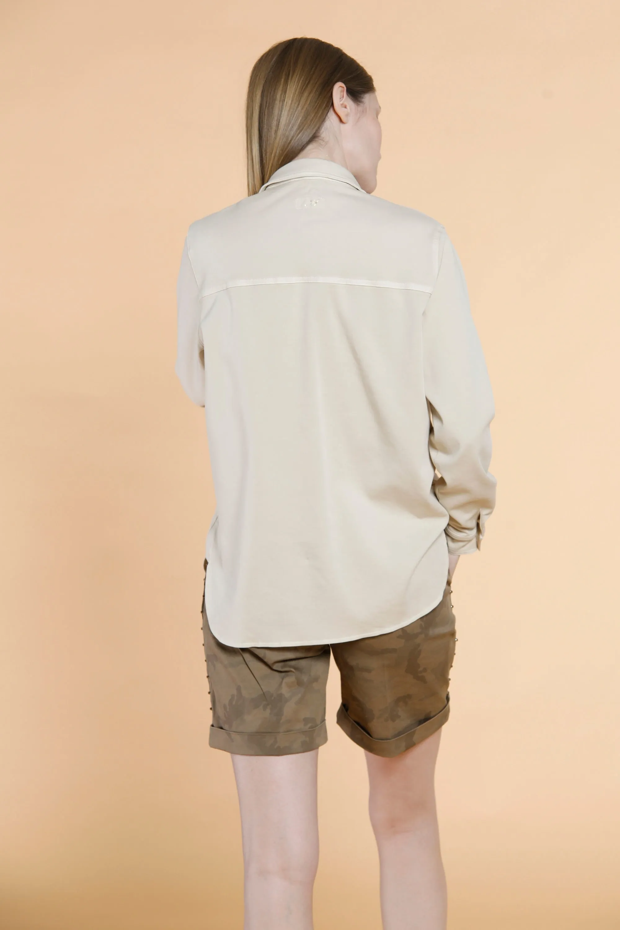 Cityfield woman field jacket in cotton and tencel with pockets sold by Mason's product image thumbnail 4