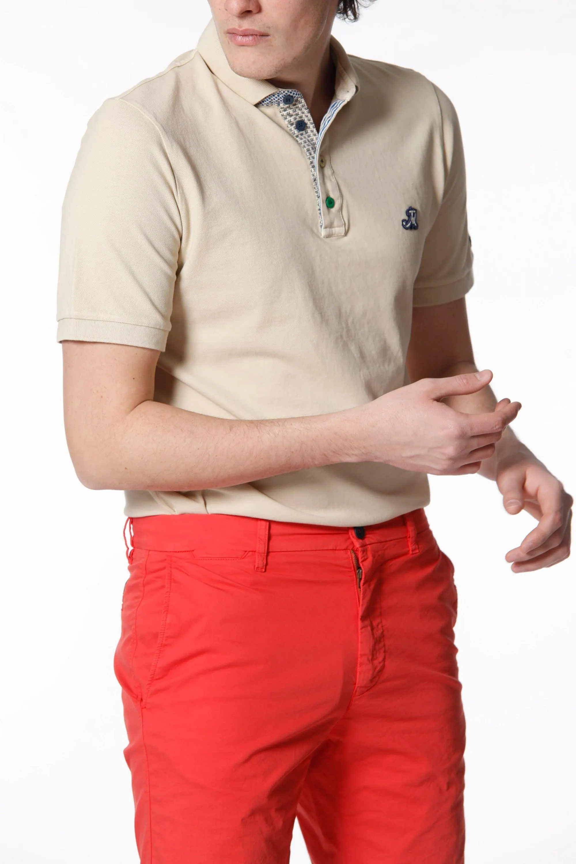 Leopardi man polo shirt in cotton with details sold by Mason's product image thumbnail 4
