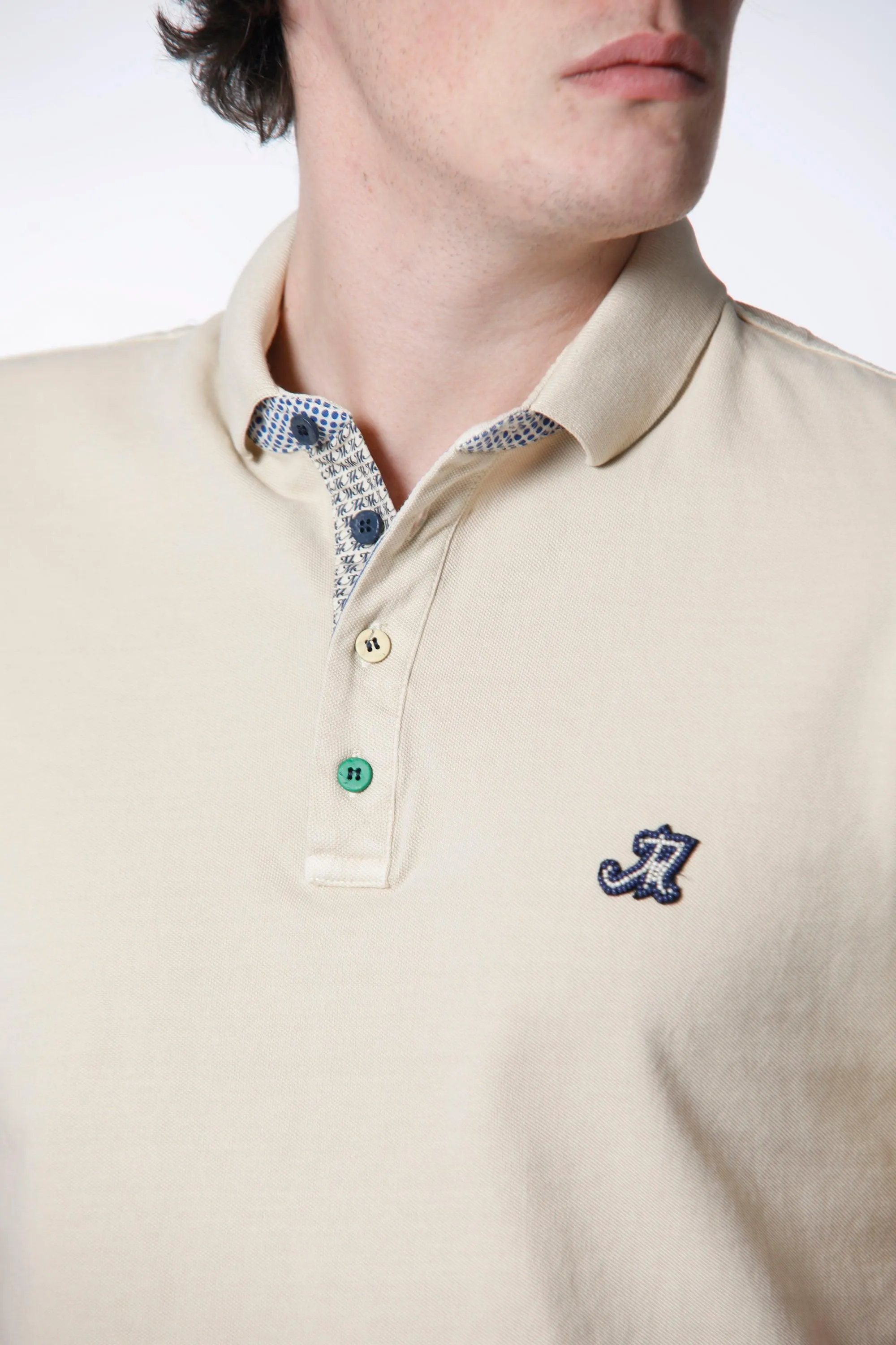 Leopardi man polo shirt in cotton with details sold by Mason's product image thumbnail 5