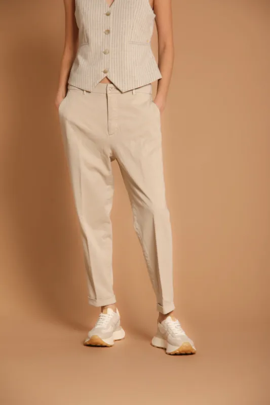 New York Cozy women's chino pants in gabardine relaxed fit sold by Mason's