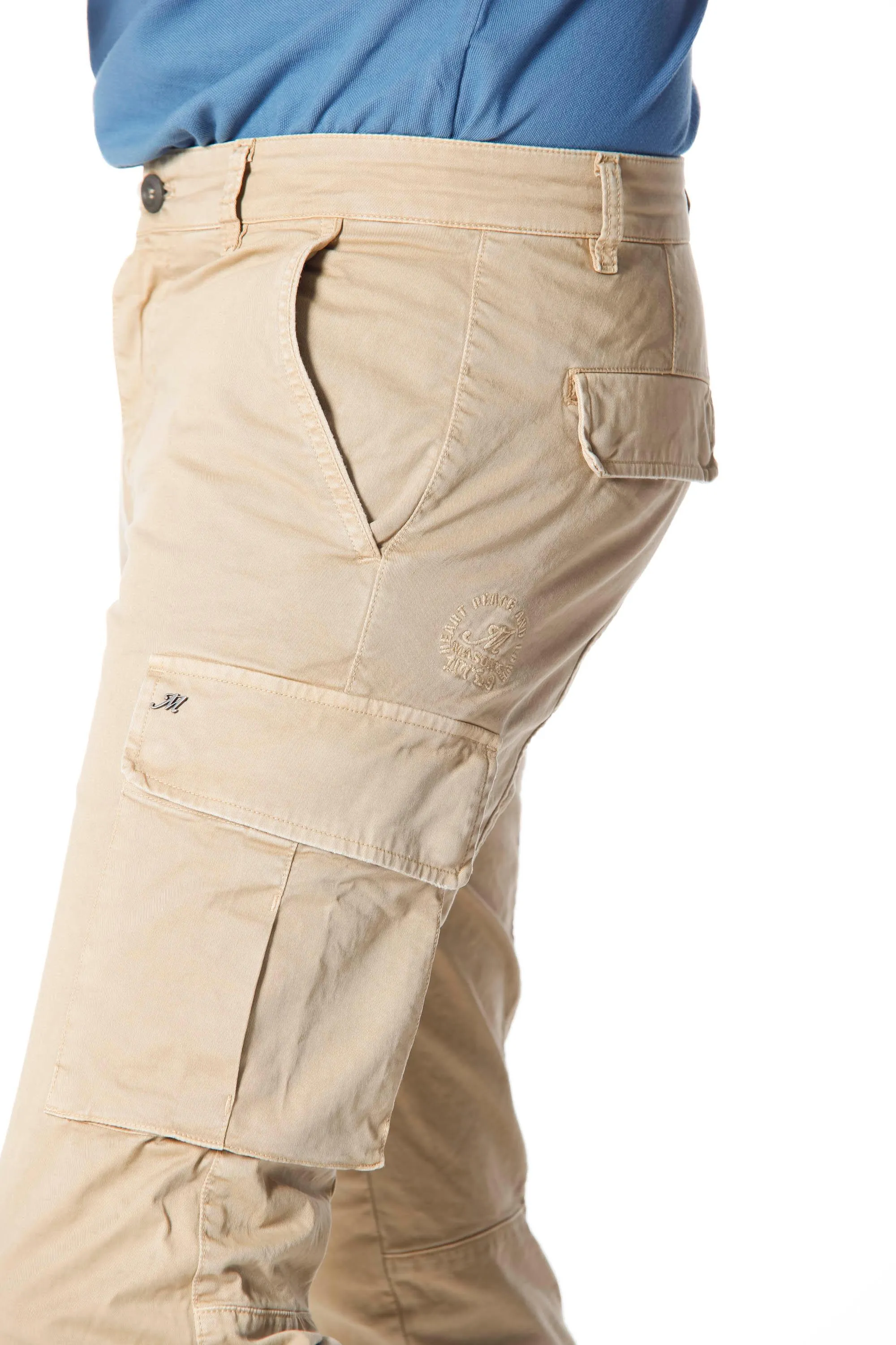 Chile man cargo pants in cotton extra slim sold by Mason's product image thumbnail 4