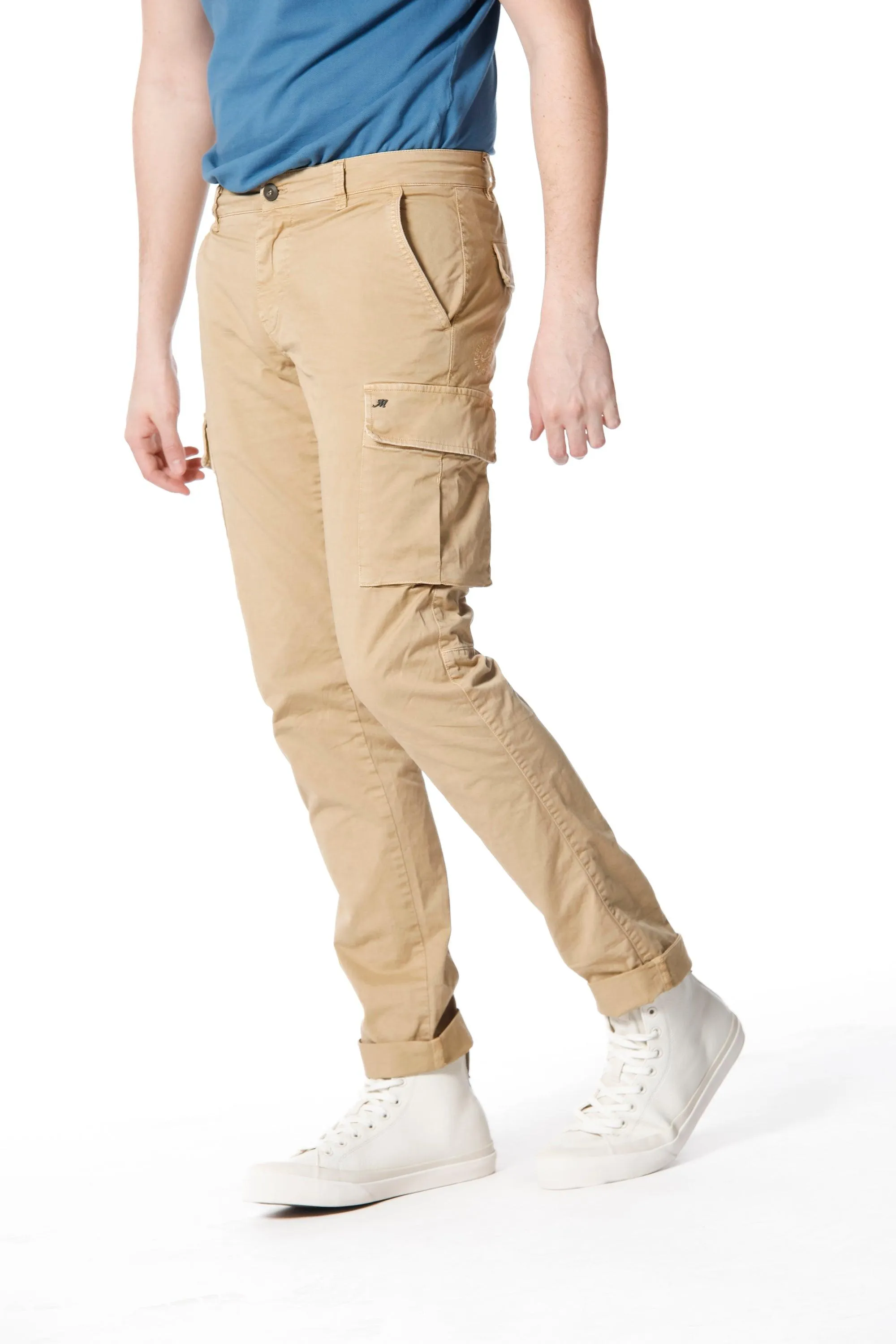 Chile man cargo pants in cotton extra slim sold by Mason's