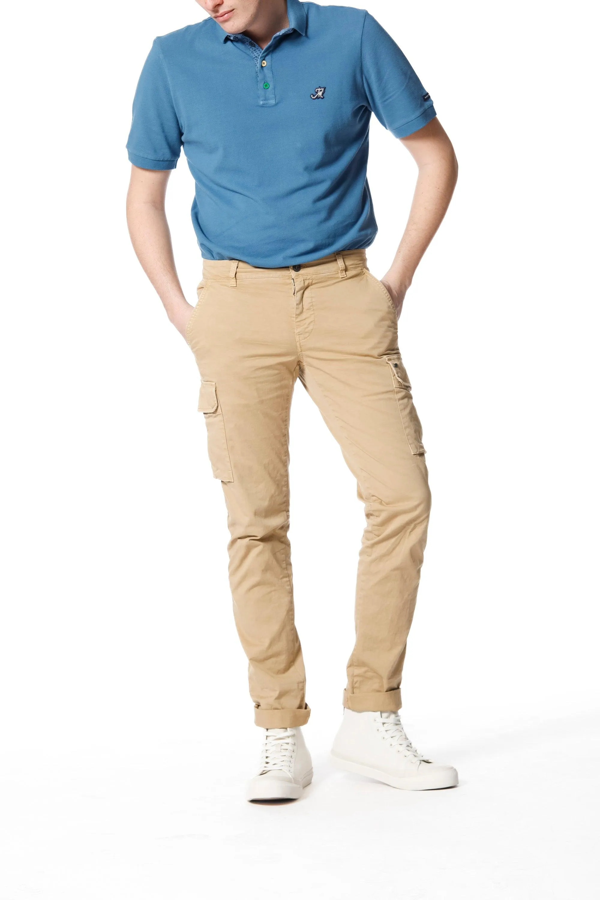Chile man cargo pants in cotton extra slim sold by Mason's product image thumbnail 2