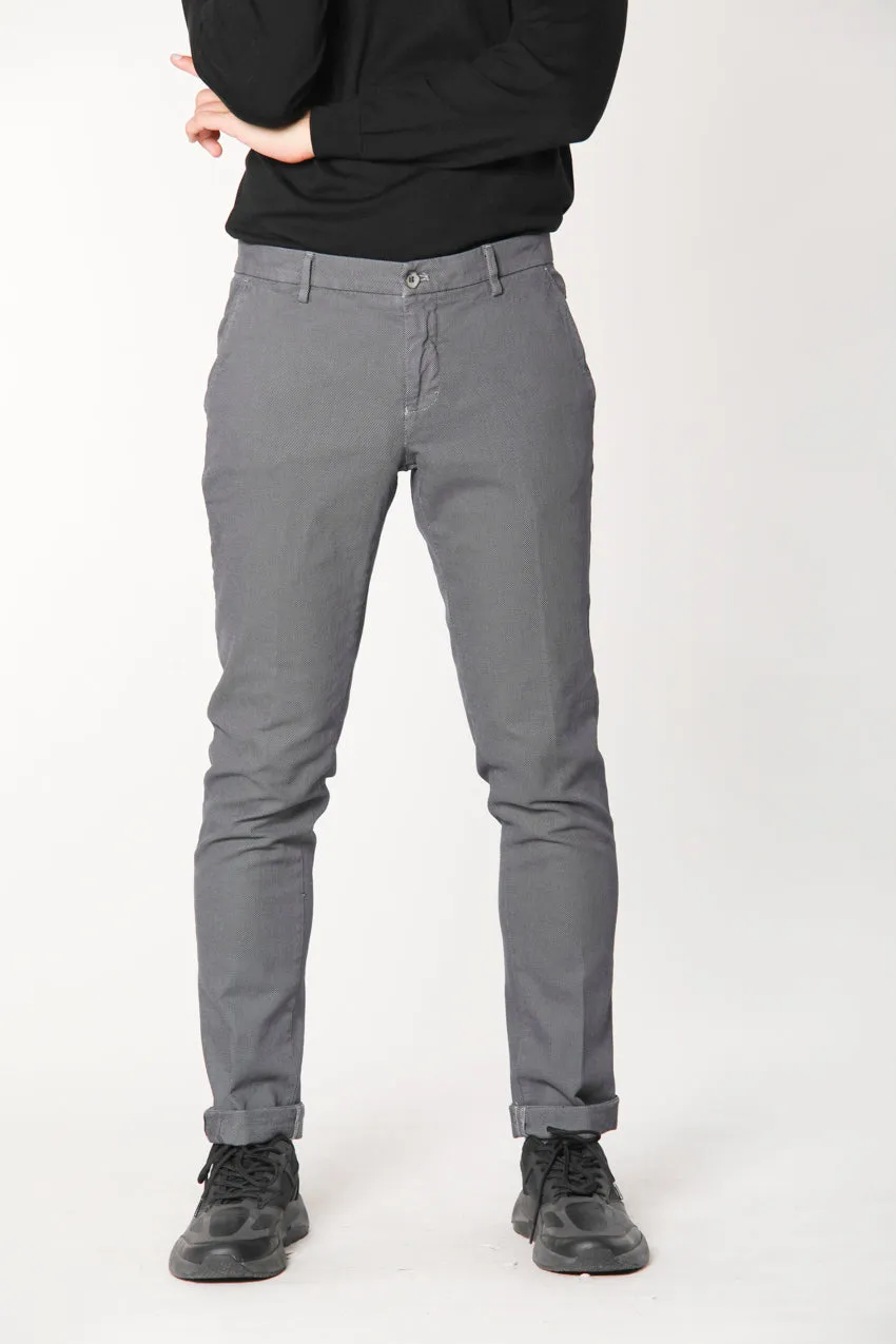 Milano Style man partridge eye chino pants extra slim sold by Mason's