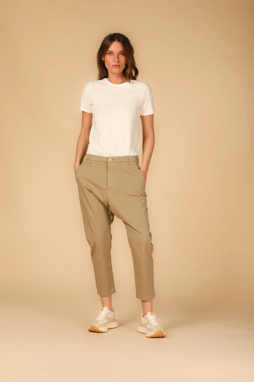 Malibu Jogger women's chino pants in gabardine relaxed ① sold by Mason's product image thumbnail 2