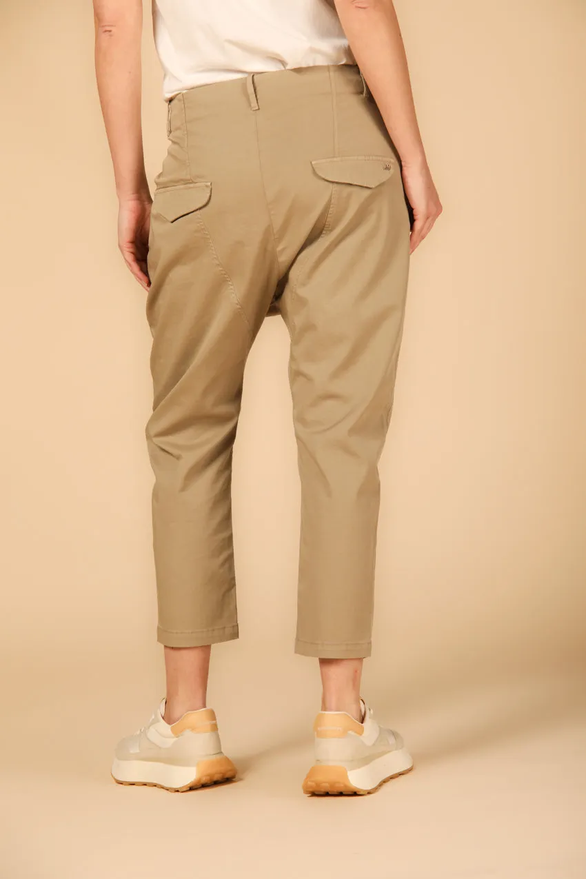 Malibu Jogger women's chino pants in gabardine relaxed ① sold by Mason's product image thumbnail 4