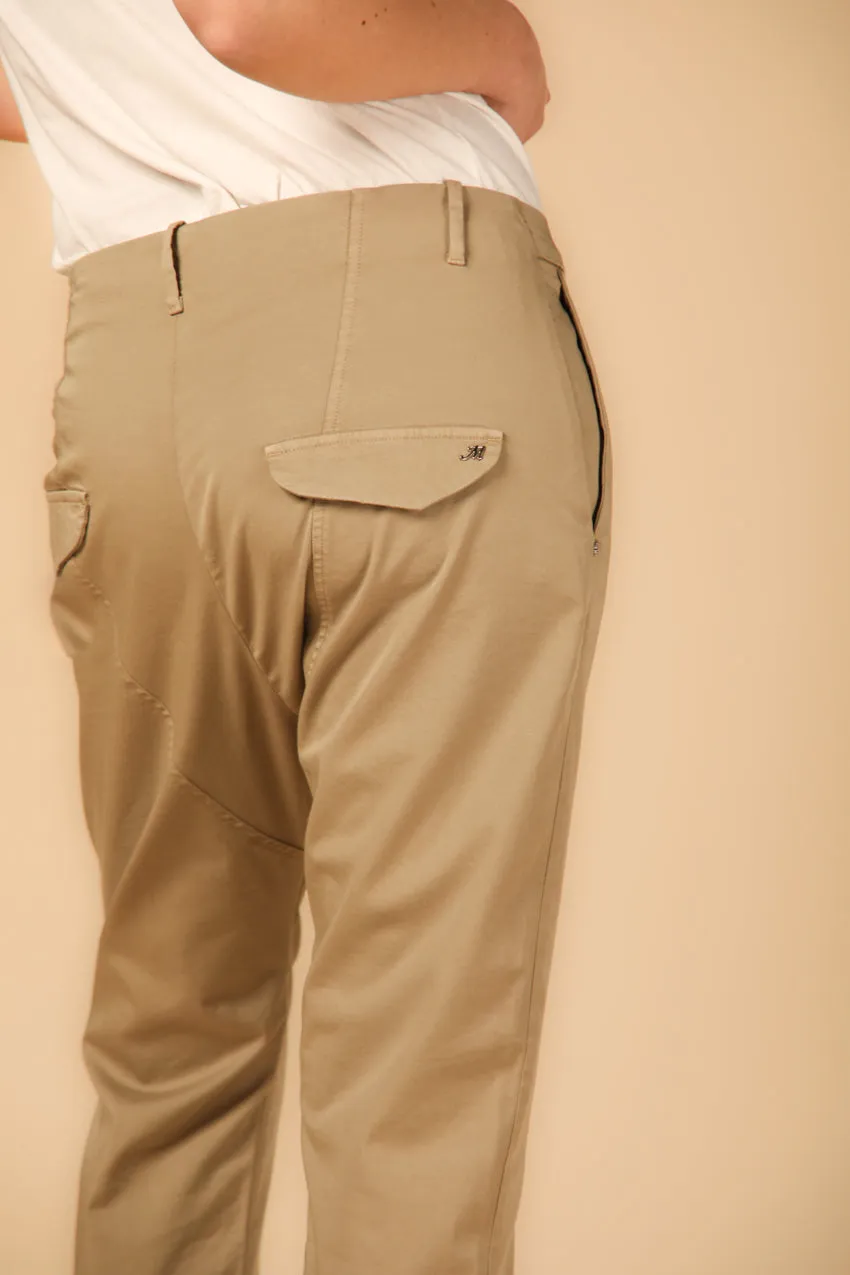 Malibu Jogger women's chino pants in gabardine relaxed ① sold by Mason's product image thumbnail 3