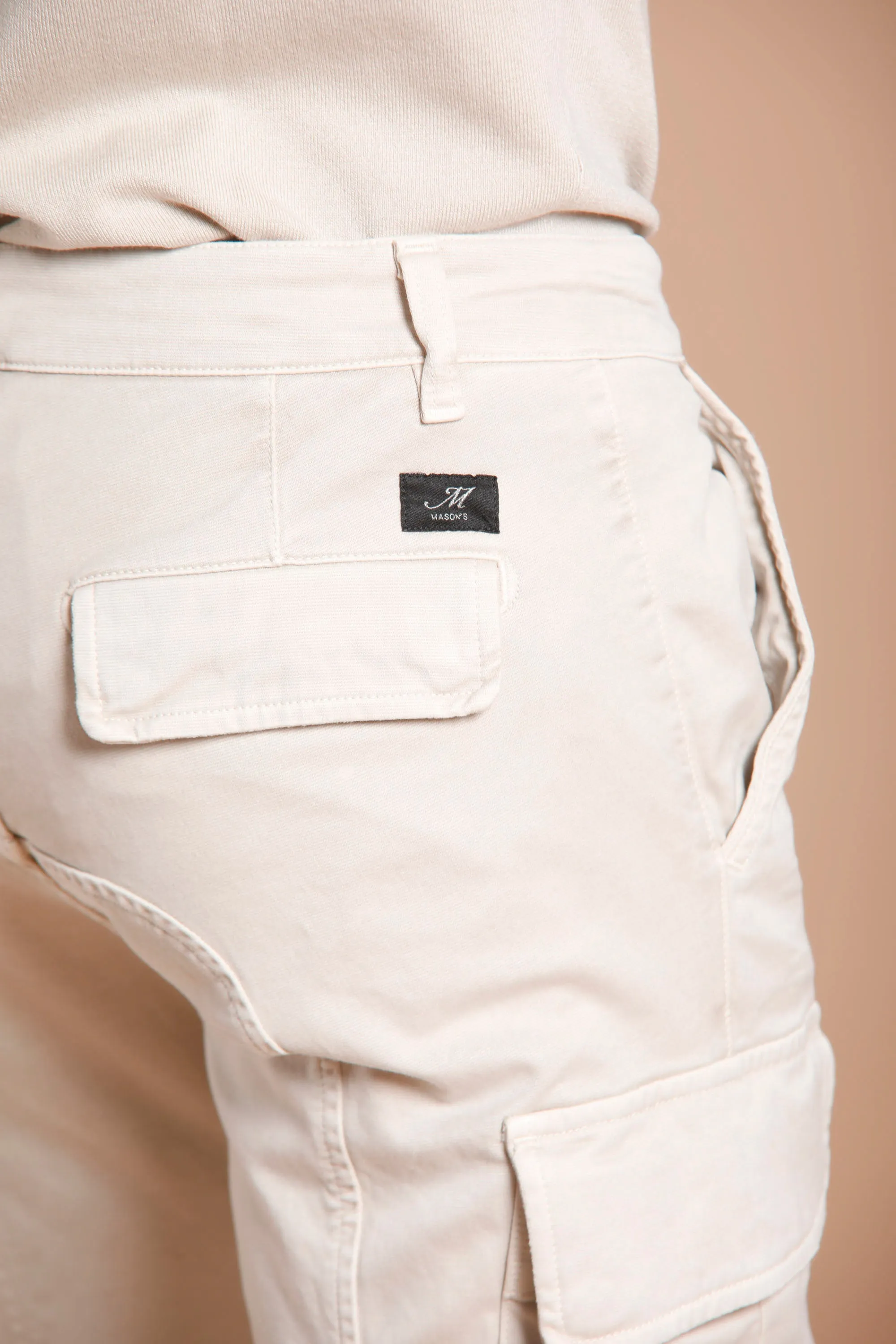 Chile man cargo pant in gabardine extra slim ① sold by Mason's product image thumbnail 4