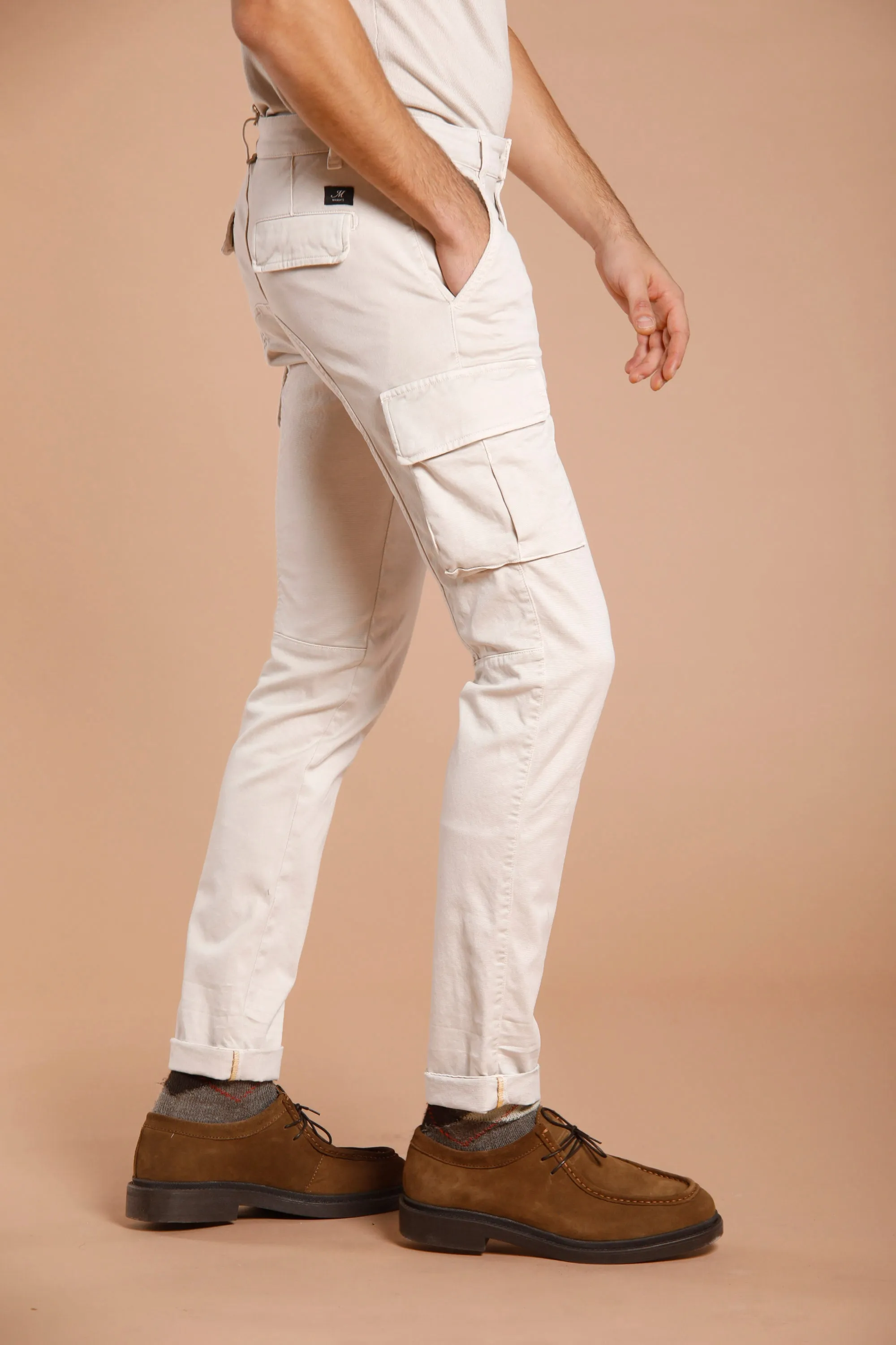 Chile man cargo pant in gabardine extra slim ① sold by Mason's product image thumbnail 3
