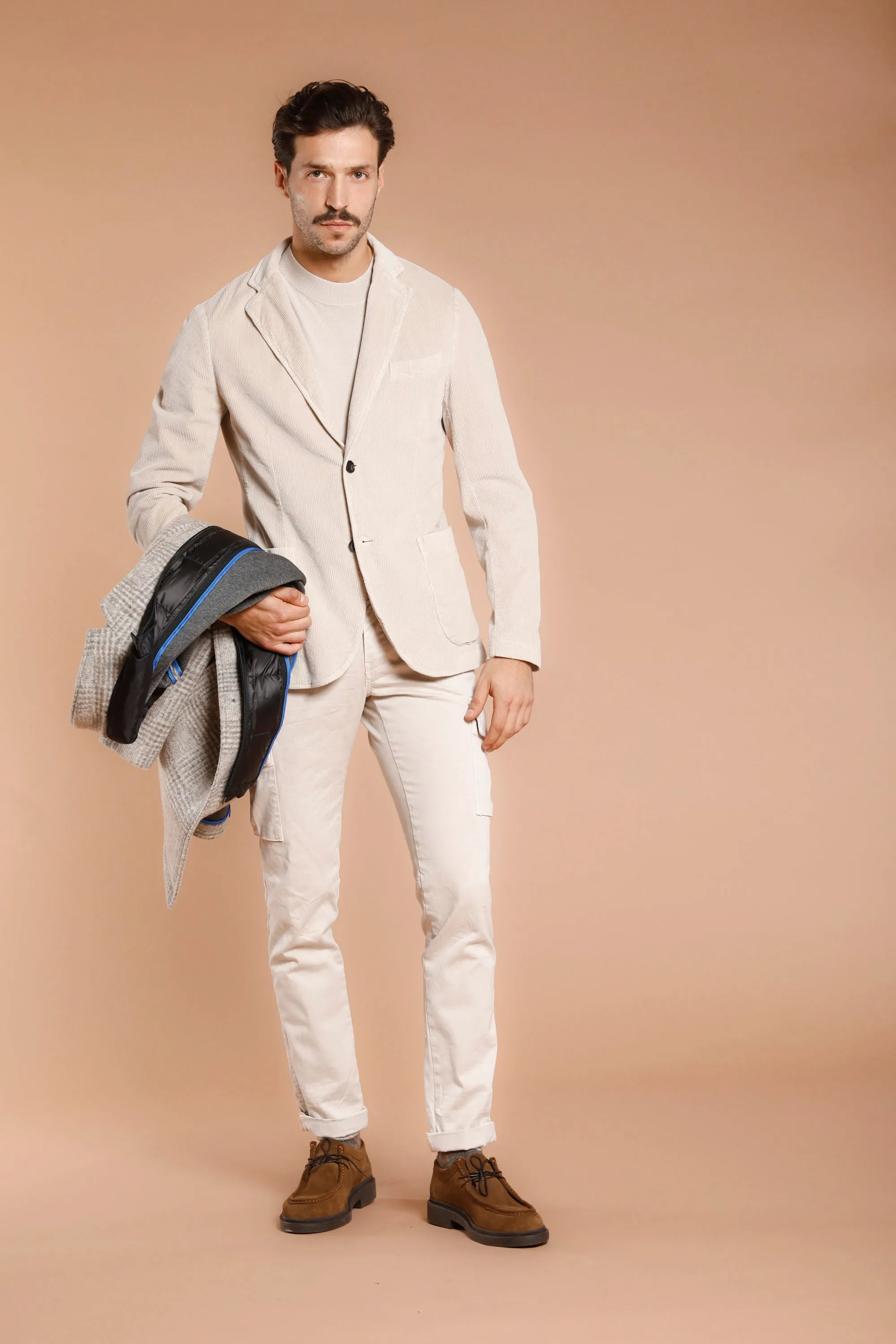 Chile man cargo pant in gabardine extra slim ① sold by Mason's product image thumbnail 2