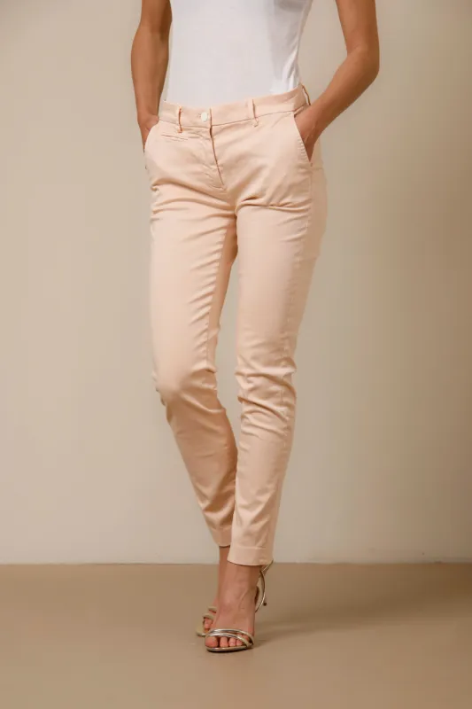 New York Slim woman chino pants in stretch satin icon washes slim sold by Mason's