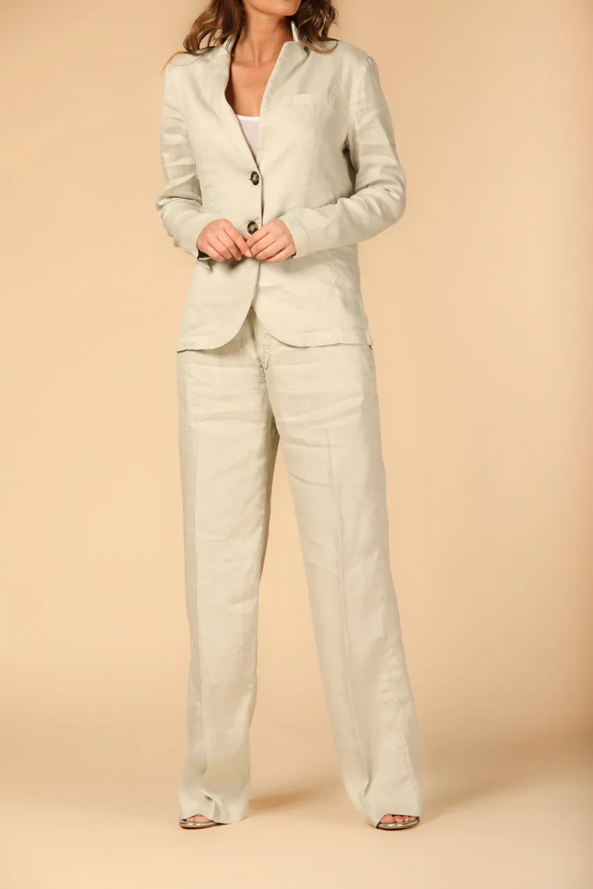 New York Straight women's chino pants in linen blend straight sold by Mason's product image thumbnail 2