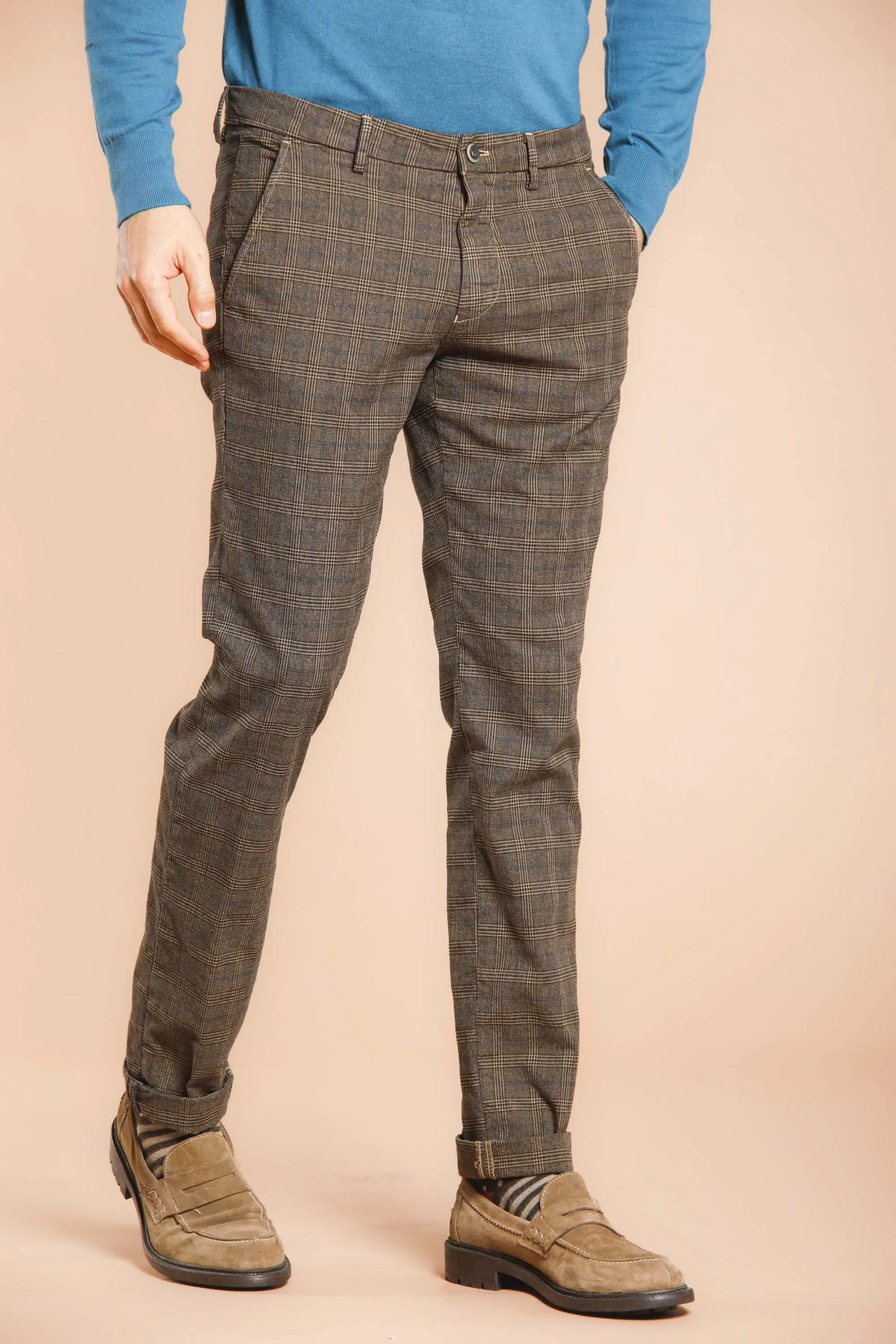 New York man wales print chino pants regular sold by Mason's