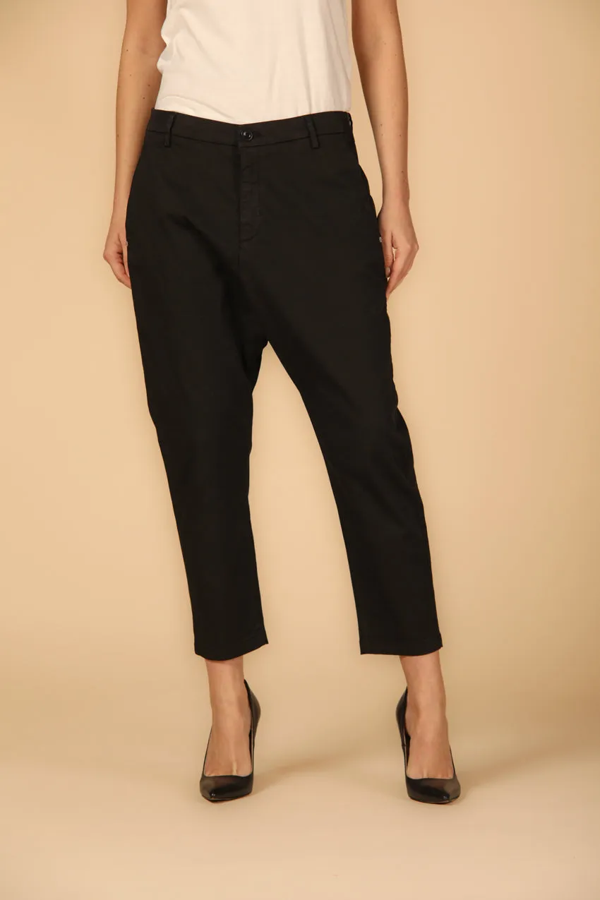 Malibu Jogger women's chino pants in gabardine relaxed ① sold by Mason's