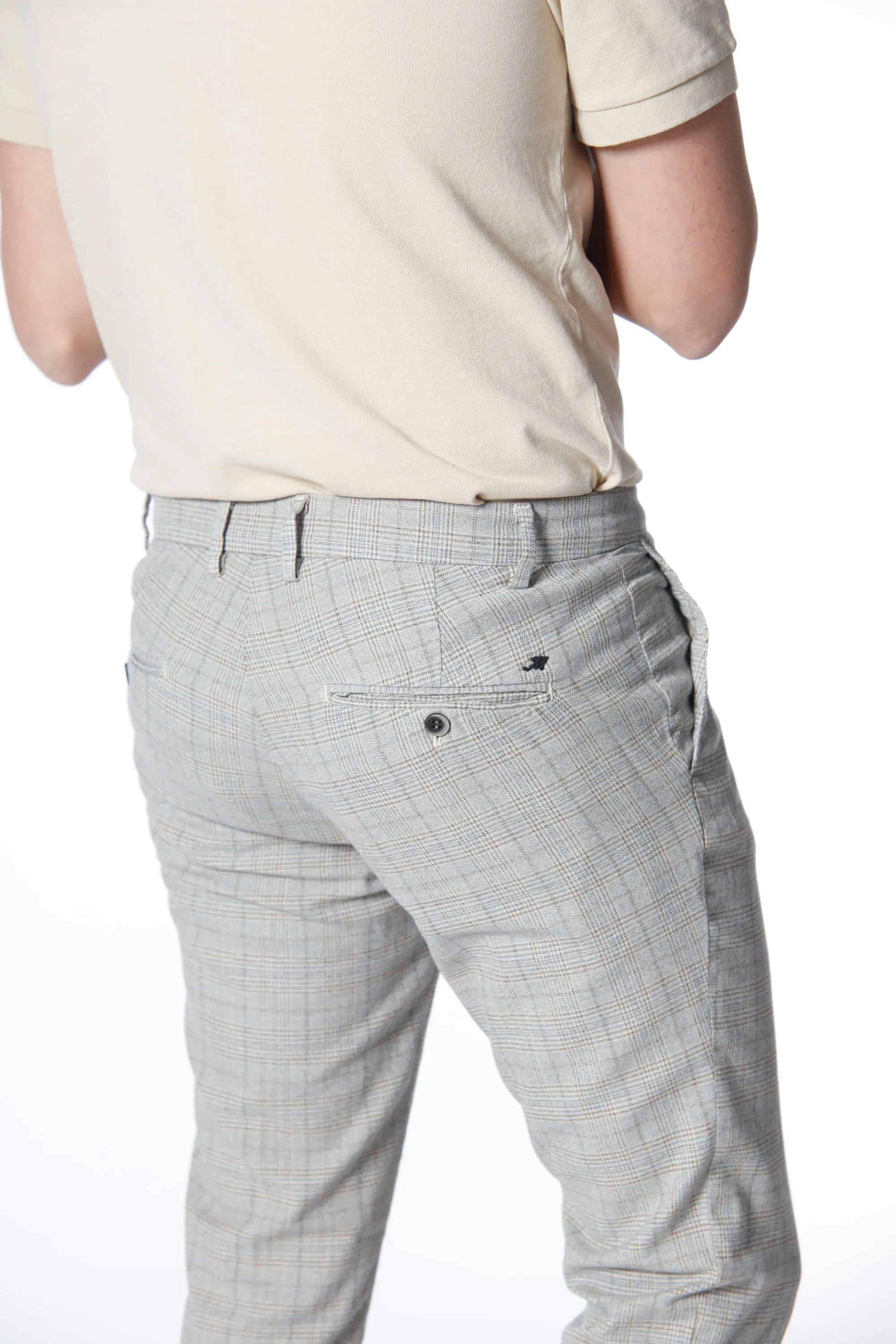 Milano style man chino pants in cotton with wales pattern extra slim sold by Mason's product image thumbnail 5
