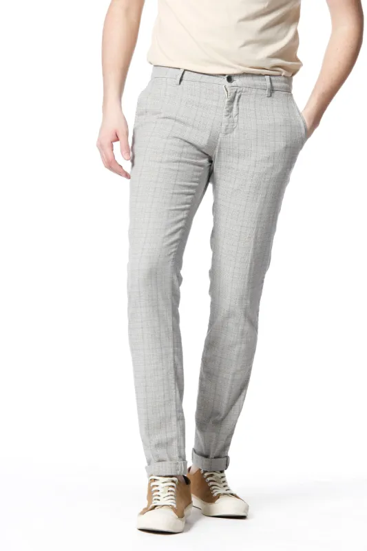 Milano style man chino pants in cotton with wales pattern extra slim sold by Mason's