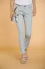 Jaqueline Archivio woman icon washes chino trousers in cotton curvy sold by Mason's